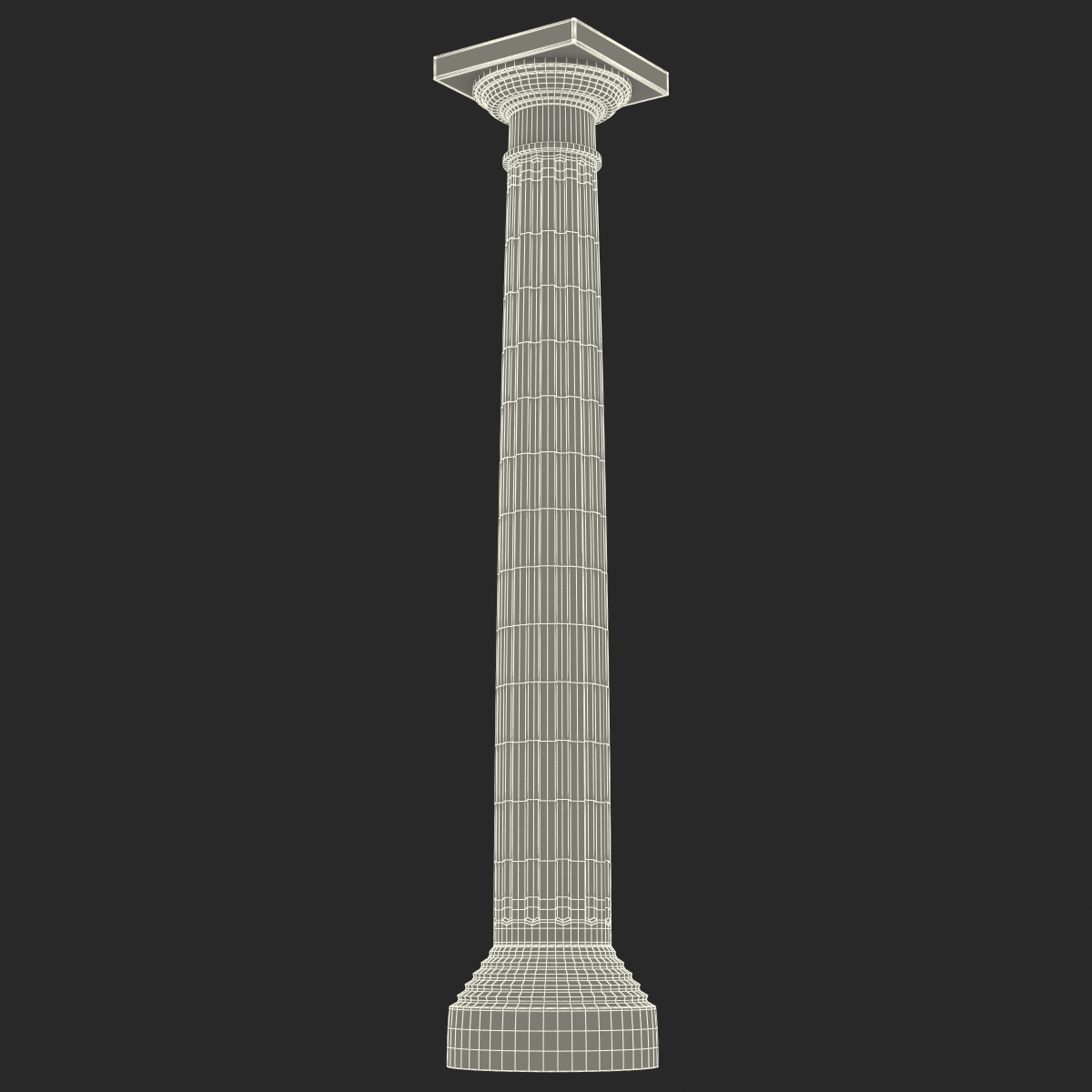 3D Doric Order Column model