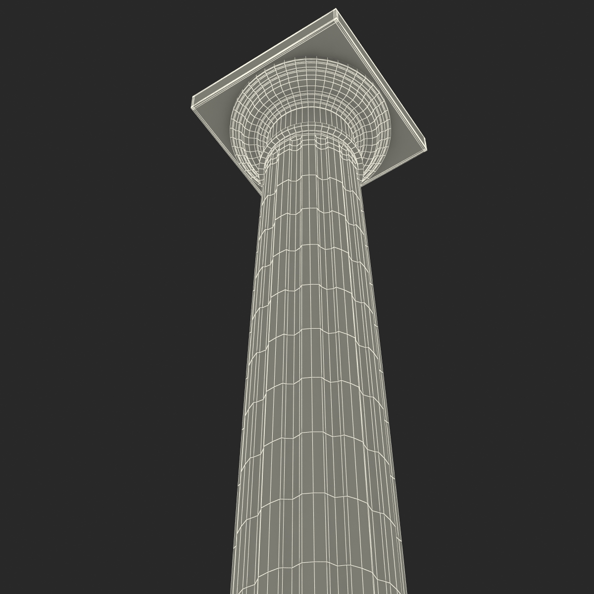 3D Doric Order Column model