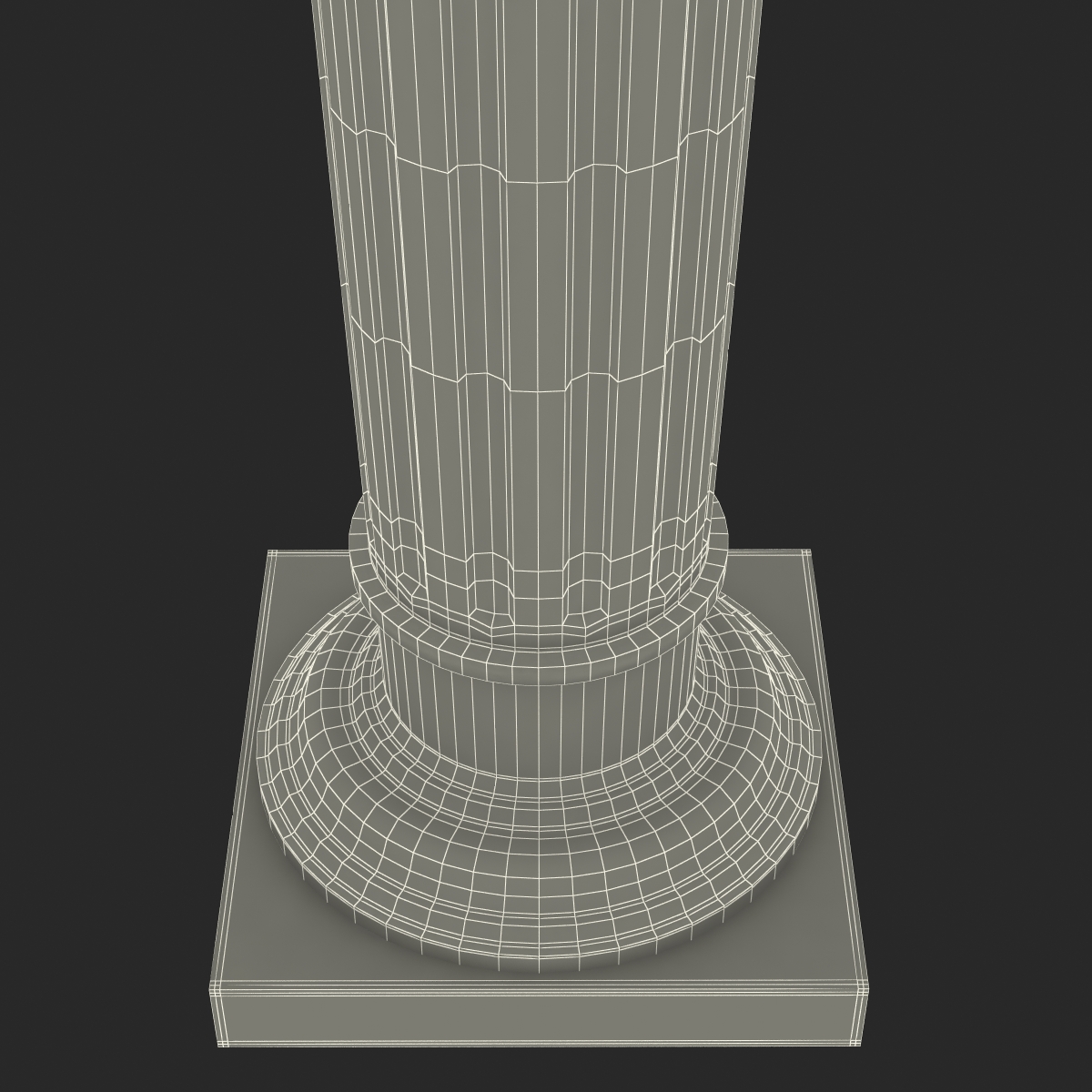 3D Doric Order Column model