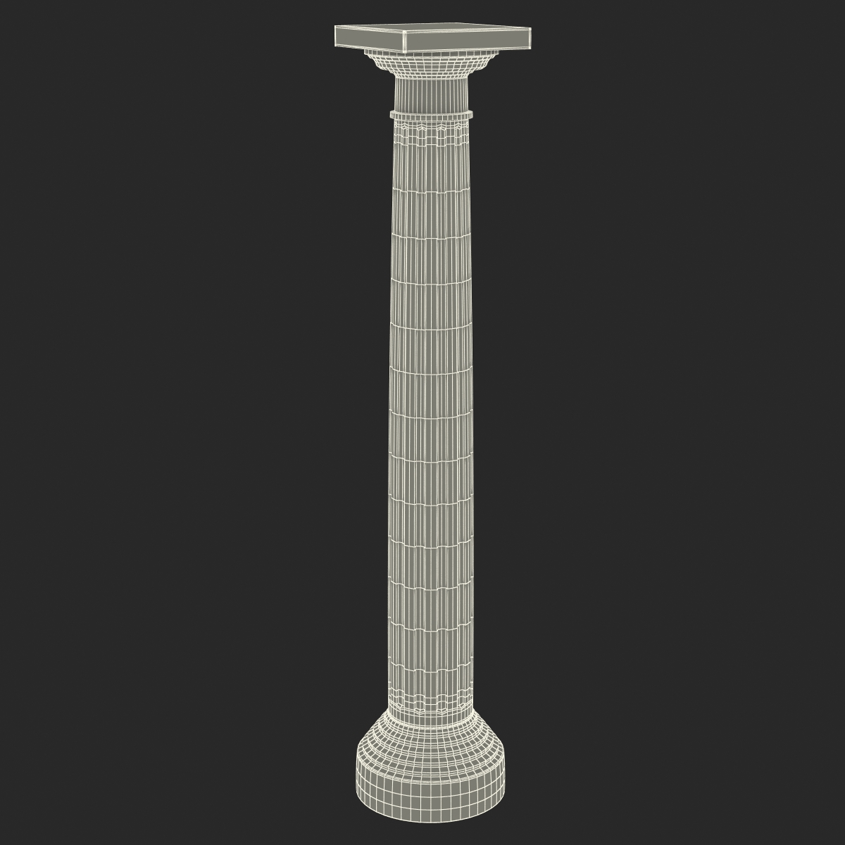 3D Doric Order Column model