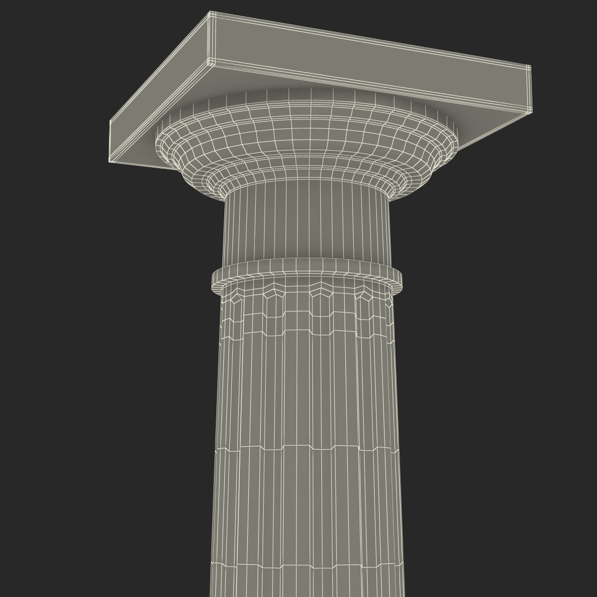 3D Doric Order Column model