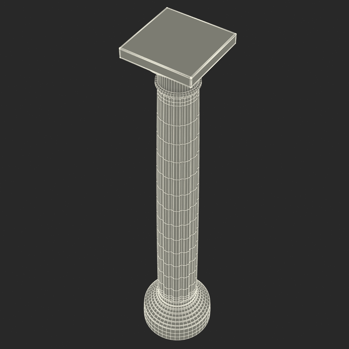 3D Doric Order Column model