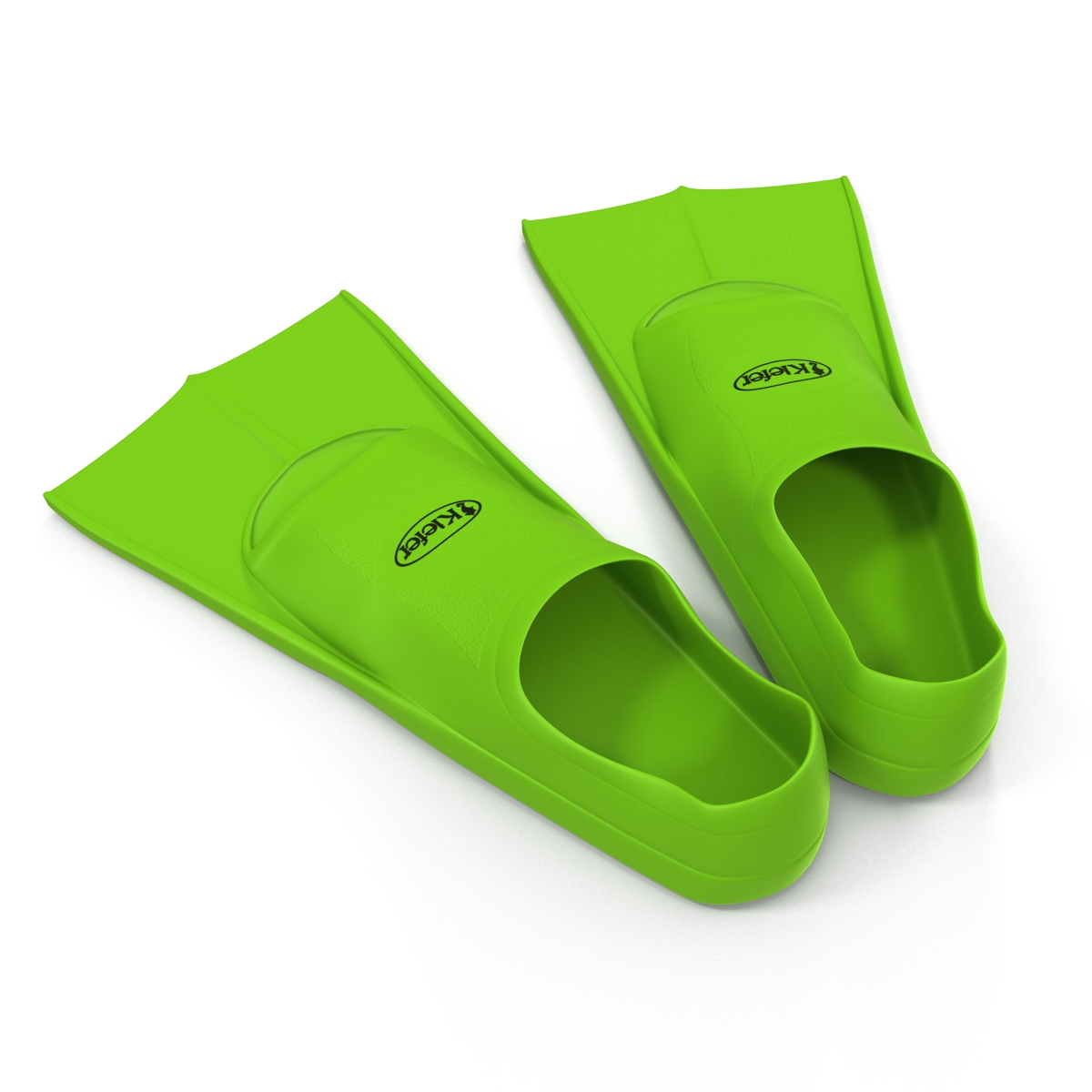 3D model Swim Fins Green