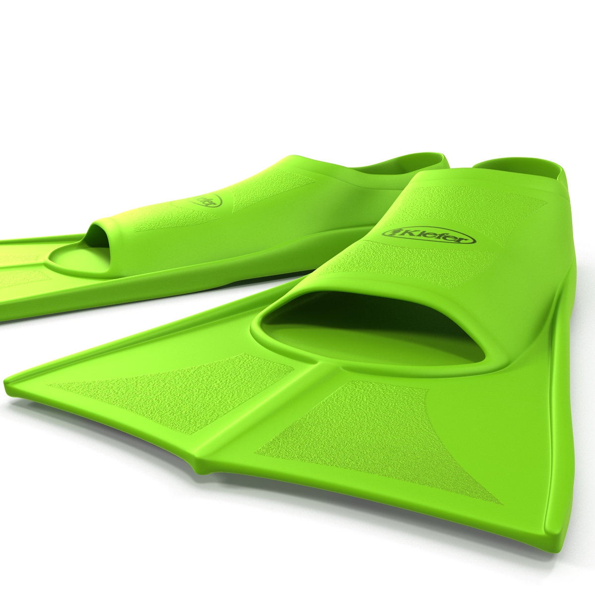 3D model Swim Fins Green