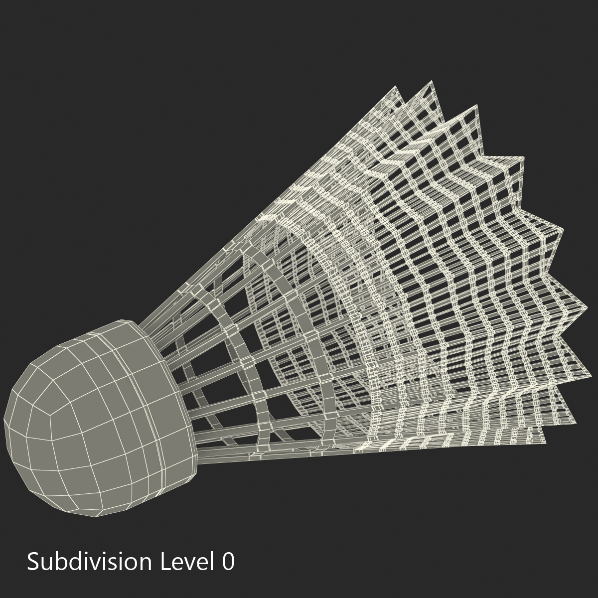 3D Shuttlecock 2 model