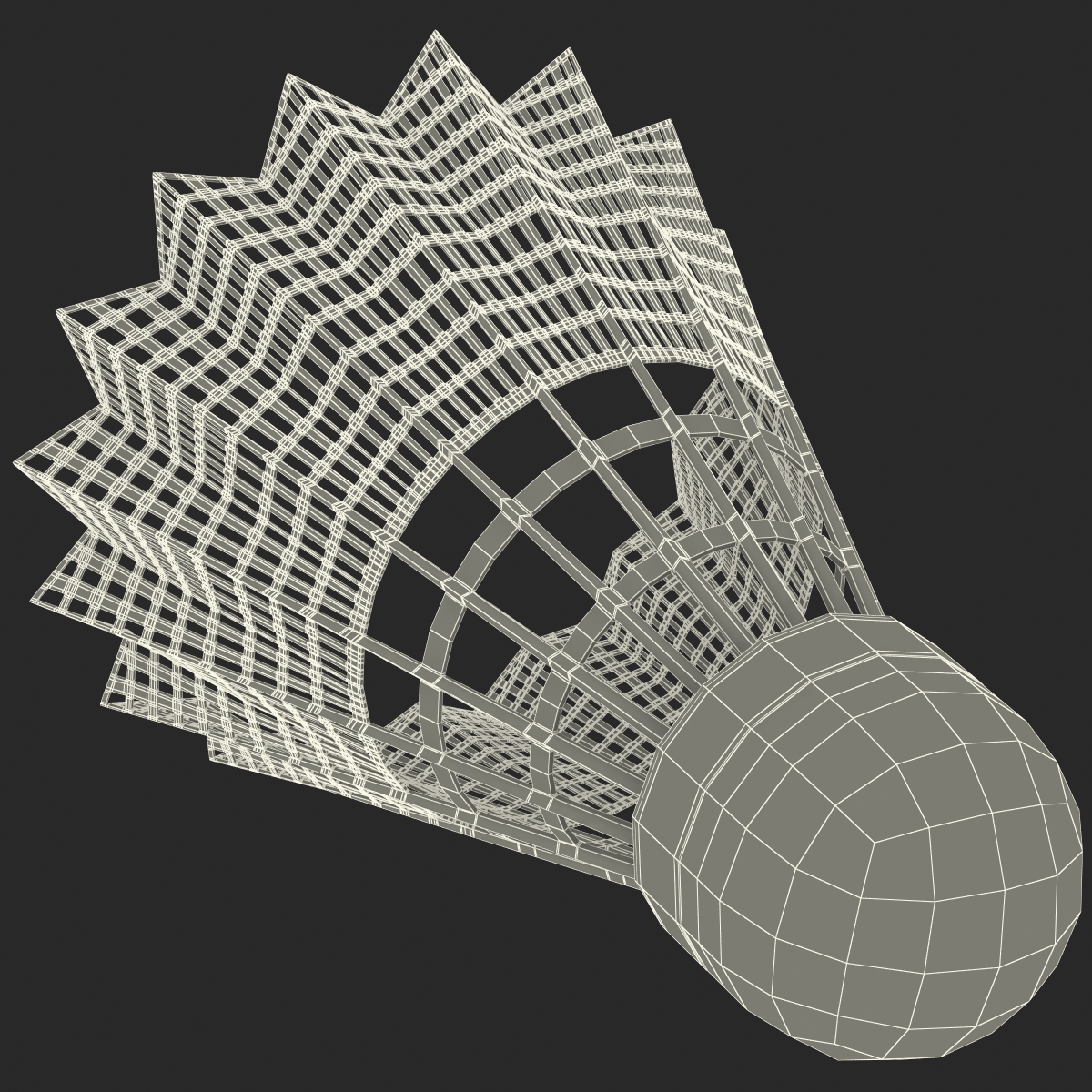 3D Shuttlecock 2 model