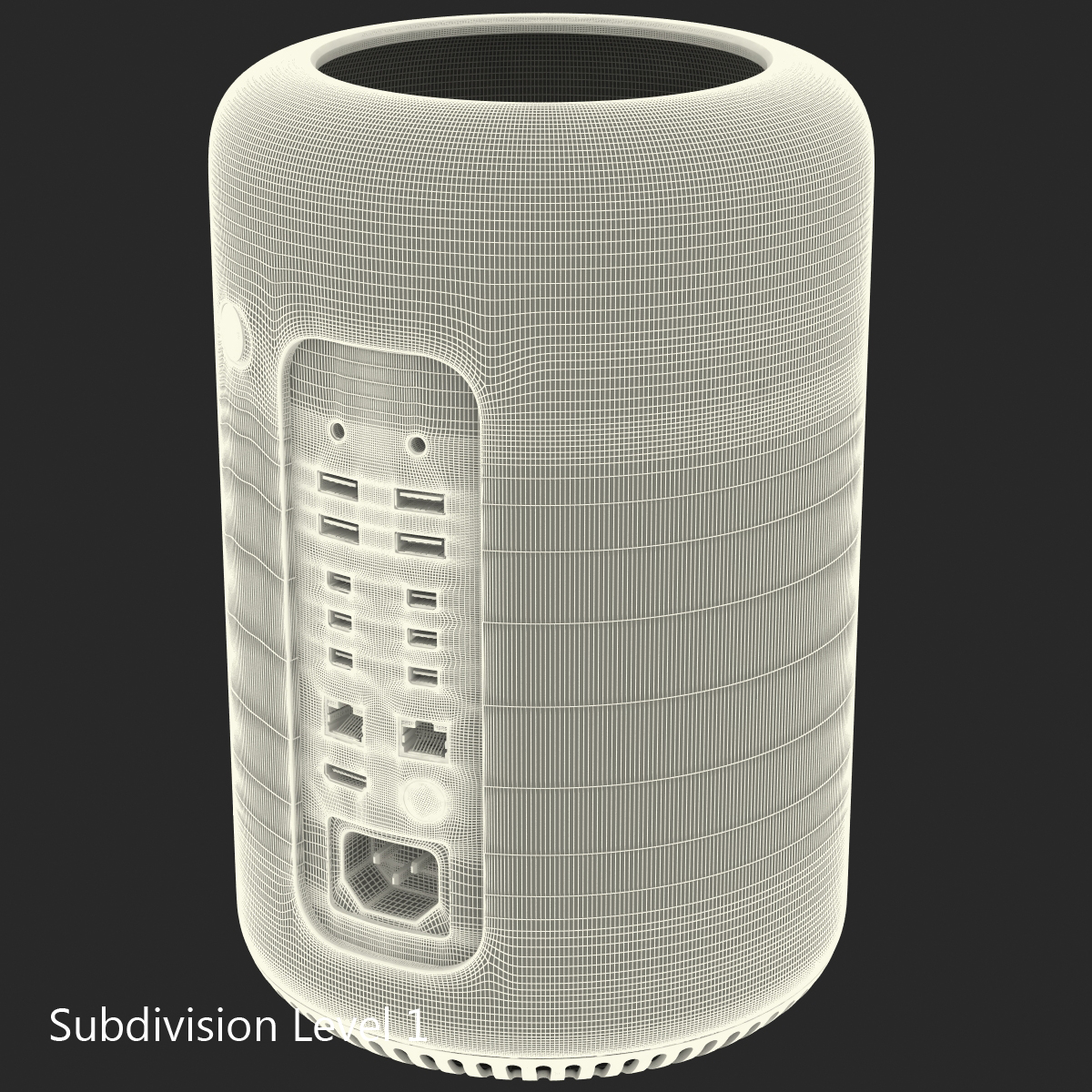 3D Apple Mac Pro model