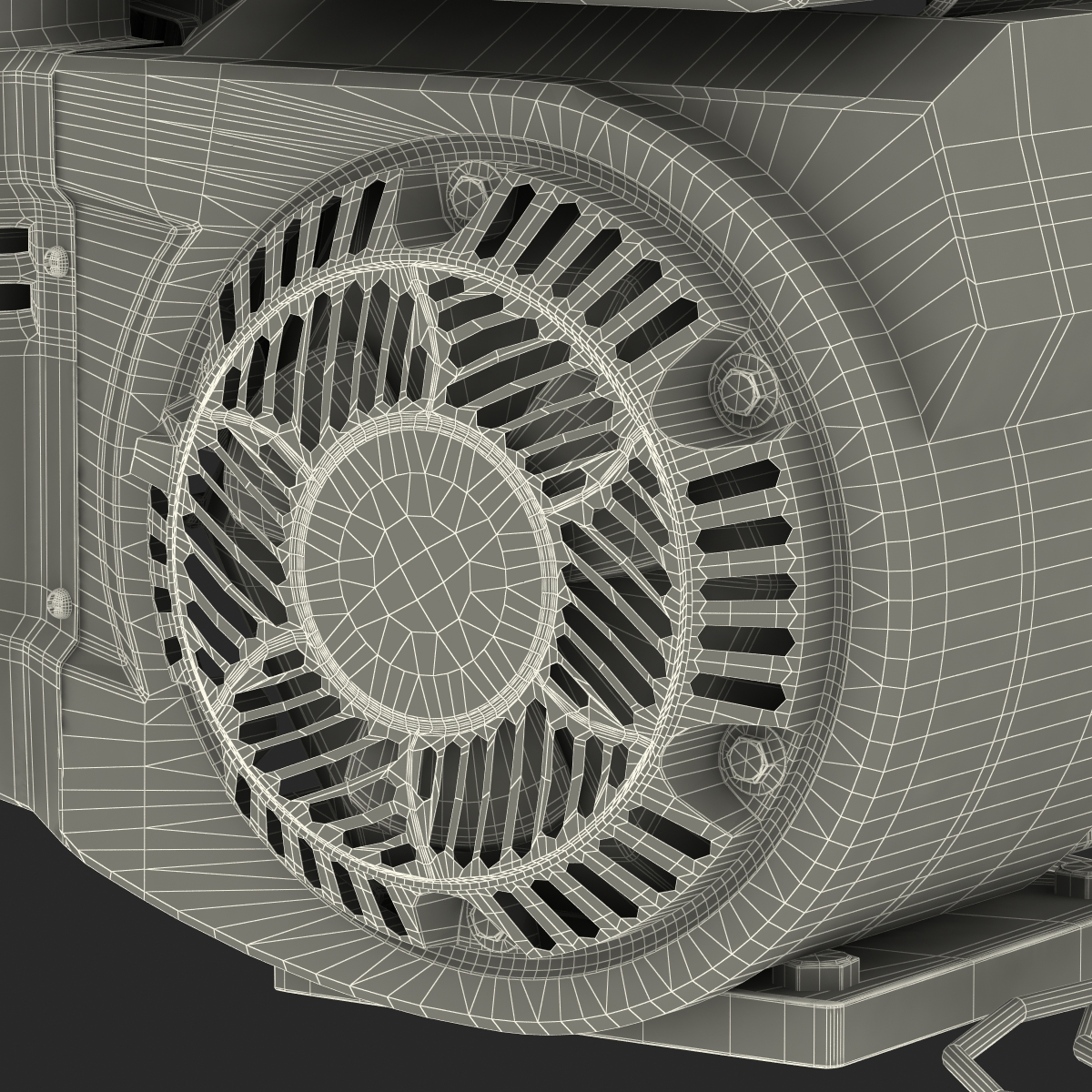 3D Horizontal Single Cylinder Engine model