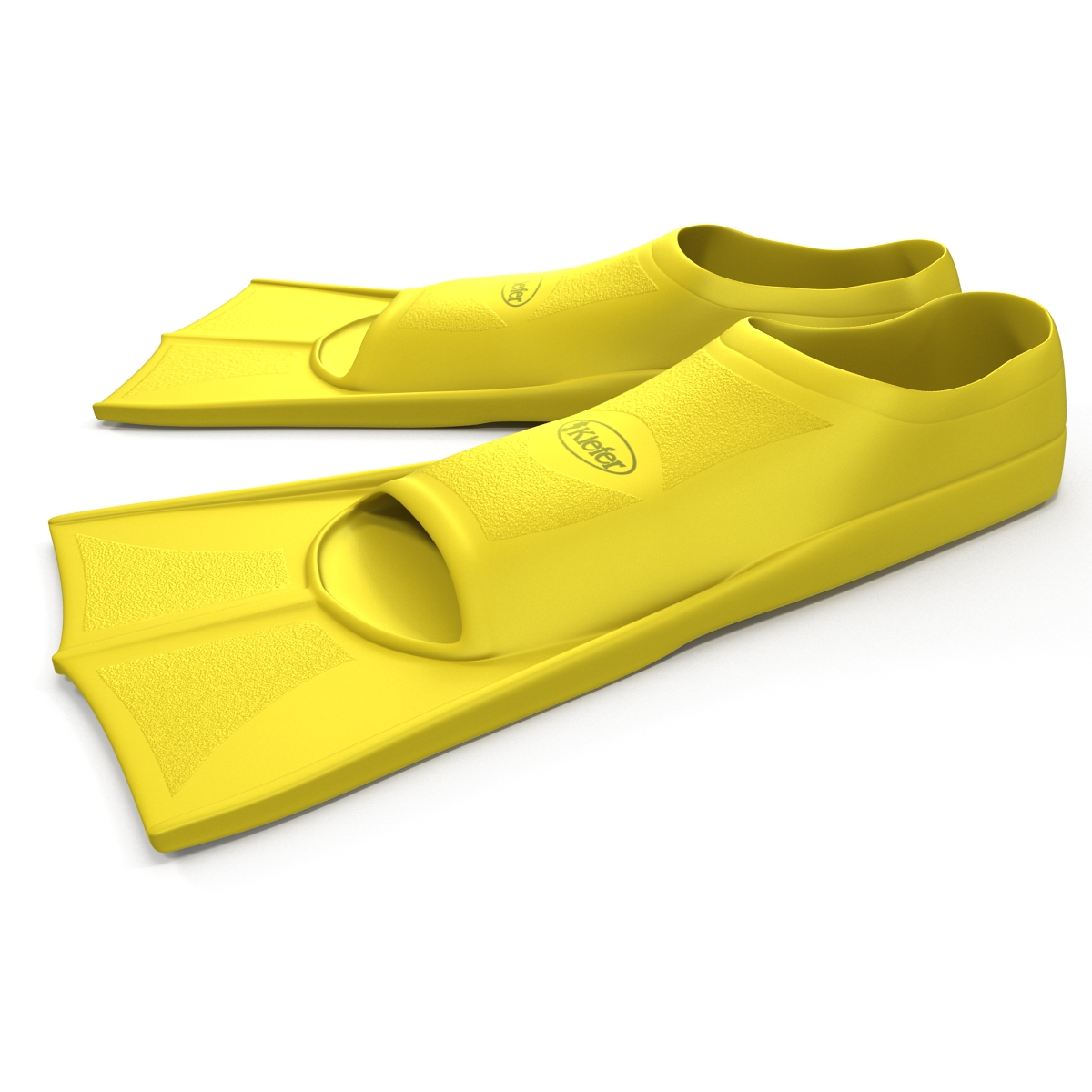 3D Swim Fins Yellow