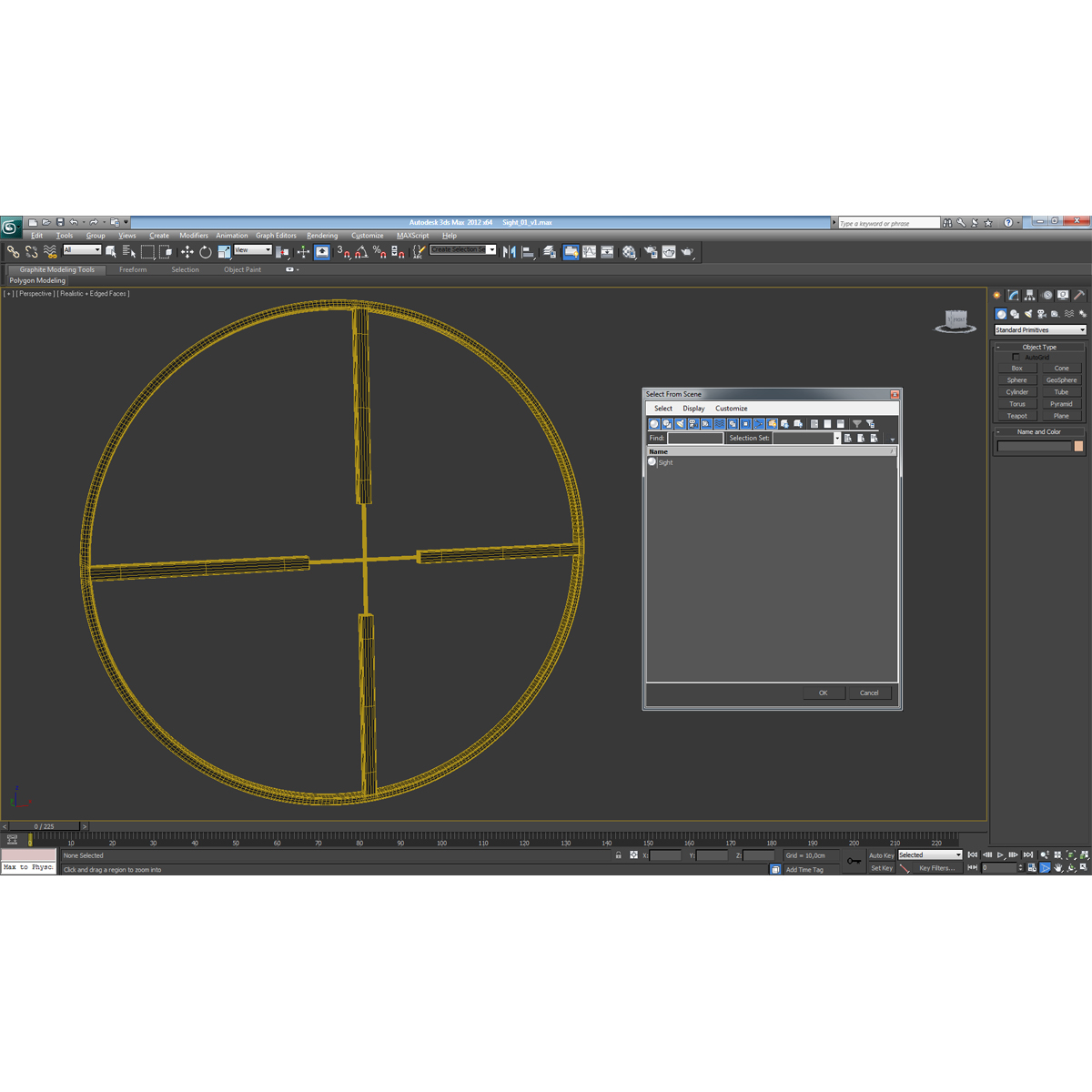 3D model Sniper Target Symbol