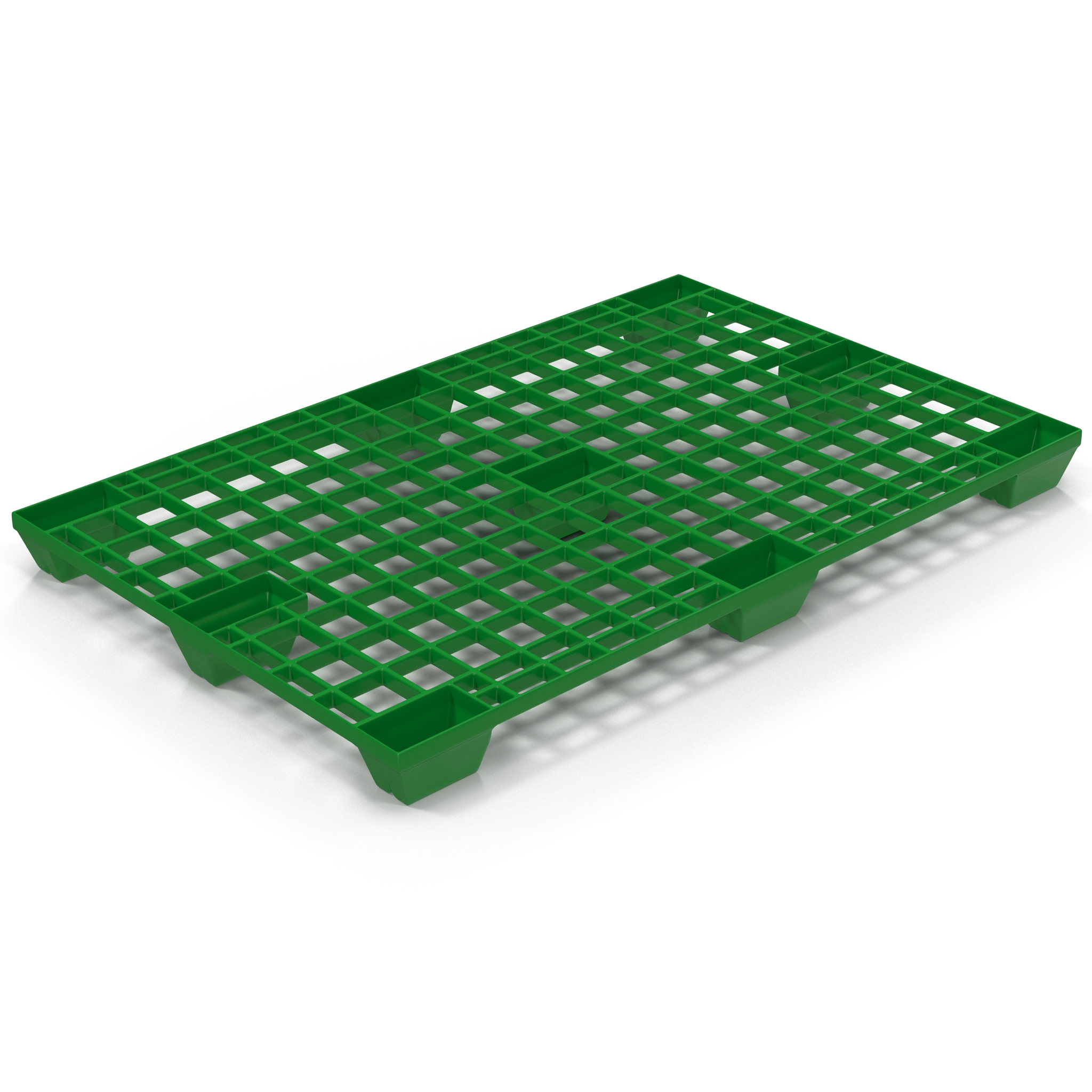 Plastic Pallet 2 Green 3D