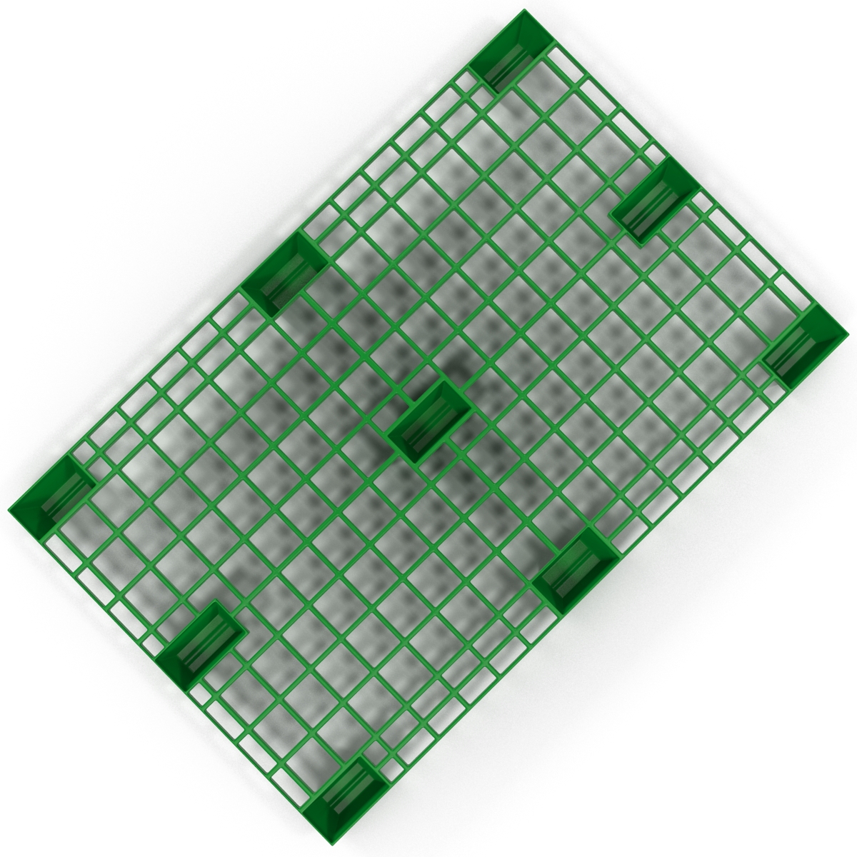 Plastic Pallet 2 Green 3D