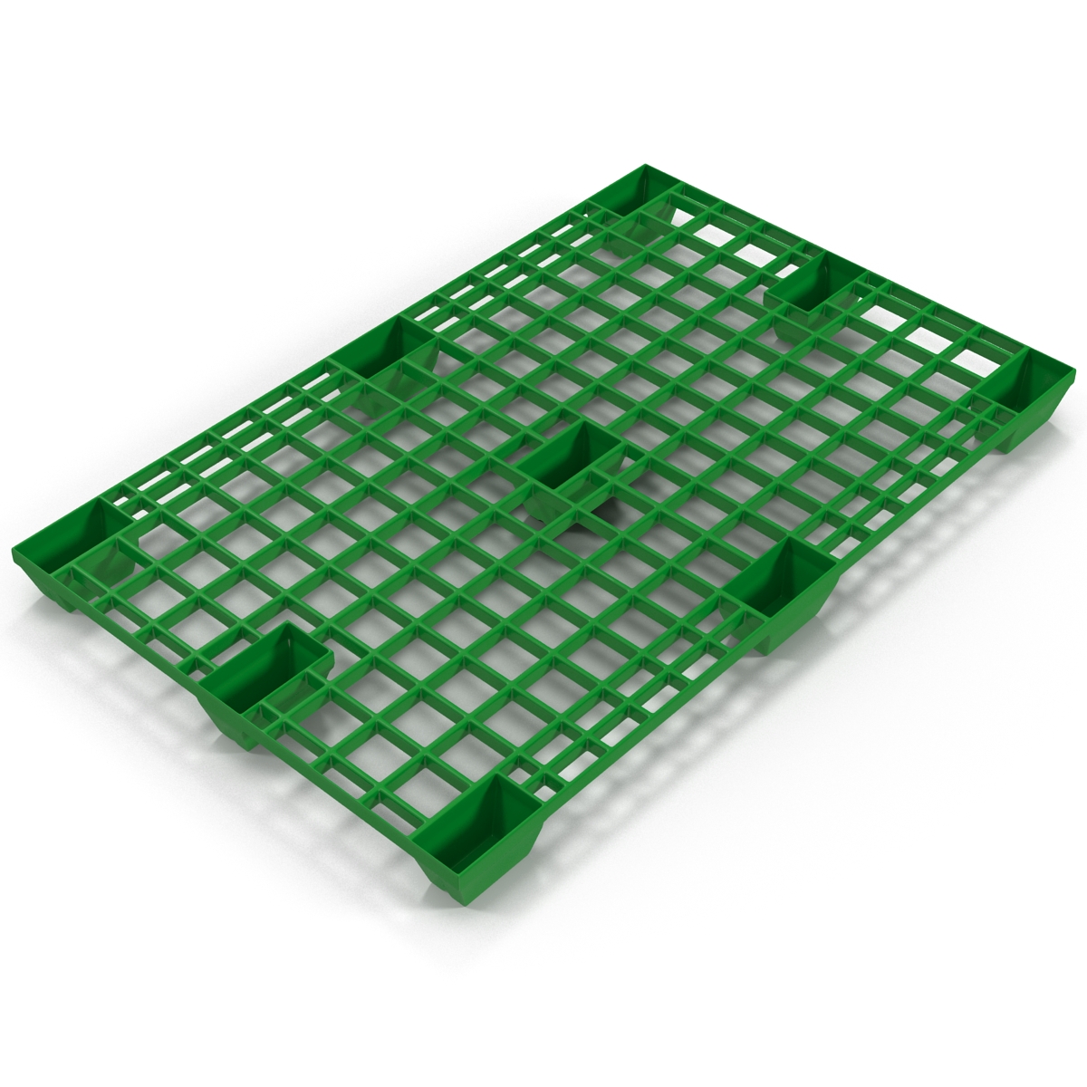 Plastic Pallet 2 Green 3D