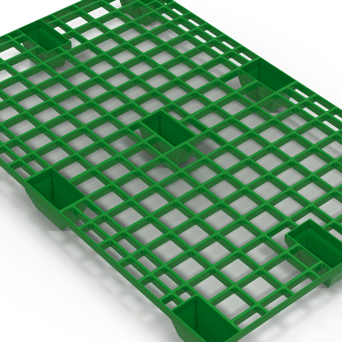 Plastic Pallet 2 Green 3D