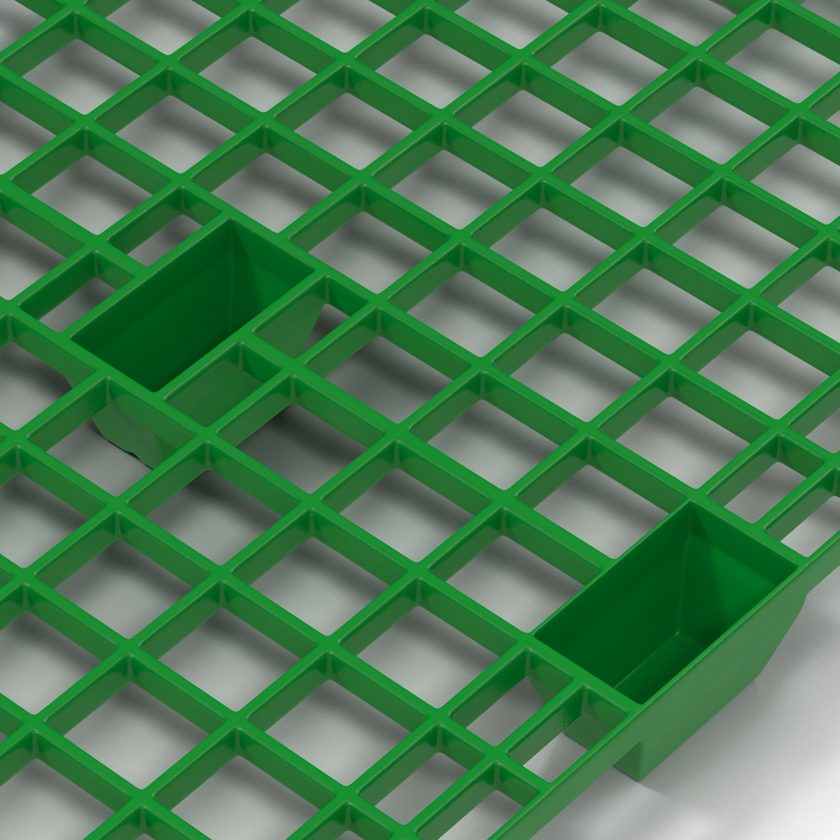 Plastic Pallet 2 Green 3D