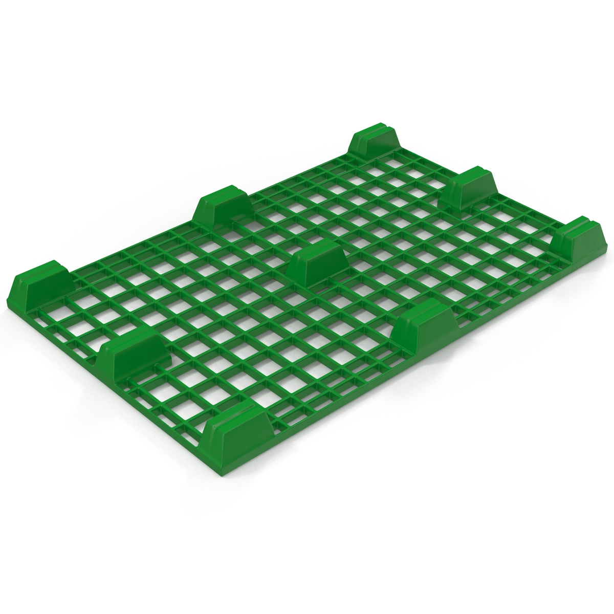 Plastic Pallet 2 Green 3D