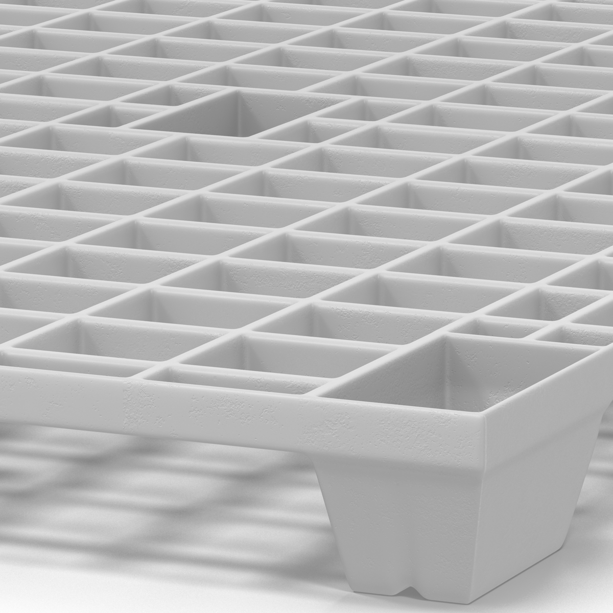 Plastic Pallet 2 White 3D