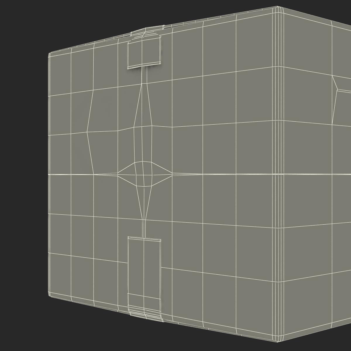 3D model Cardboard Box 2