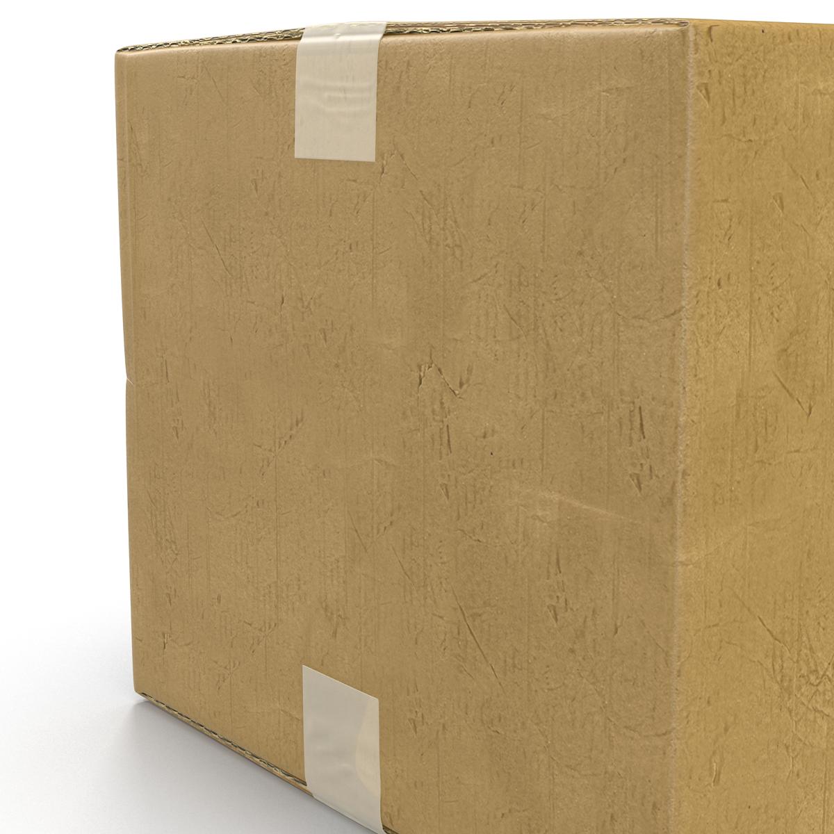 3D model Cardboard Box 2