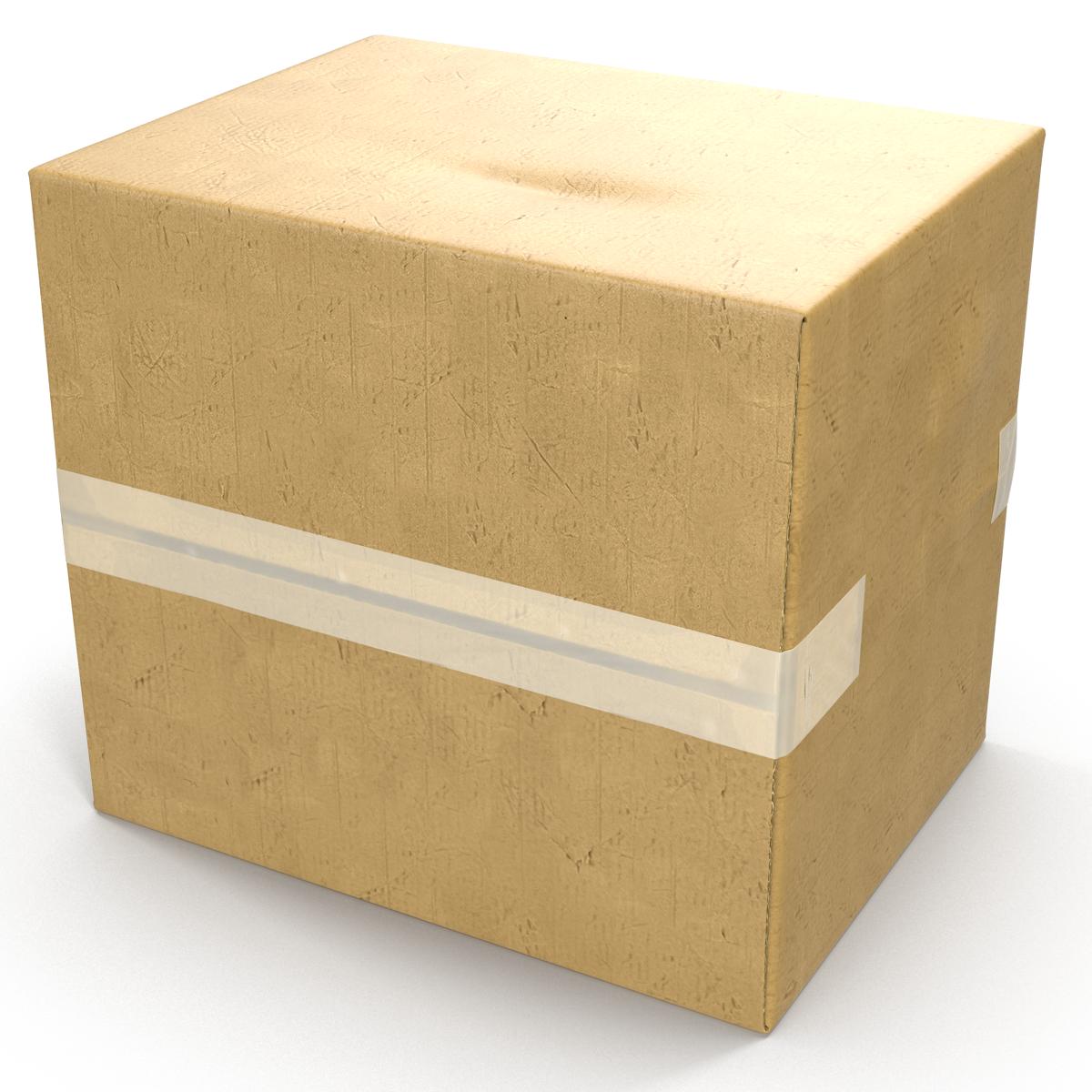 3D model Cardboard Box 2