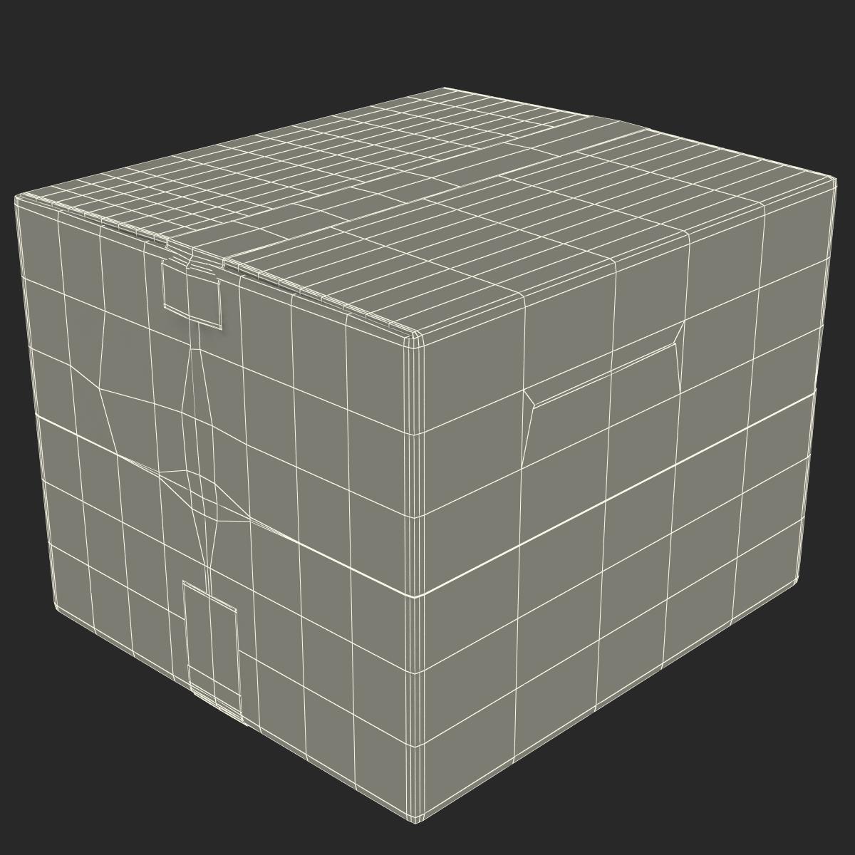 3D model Cardboard Box 2