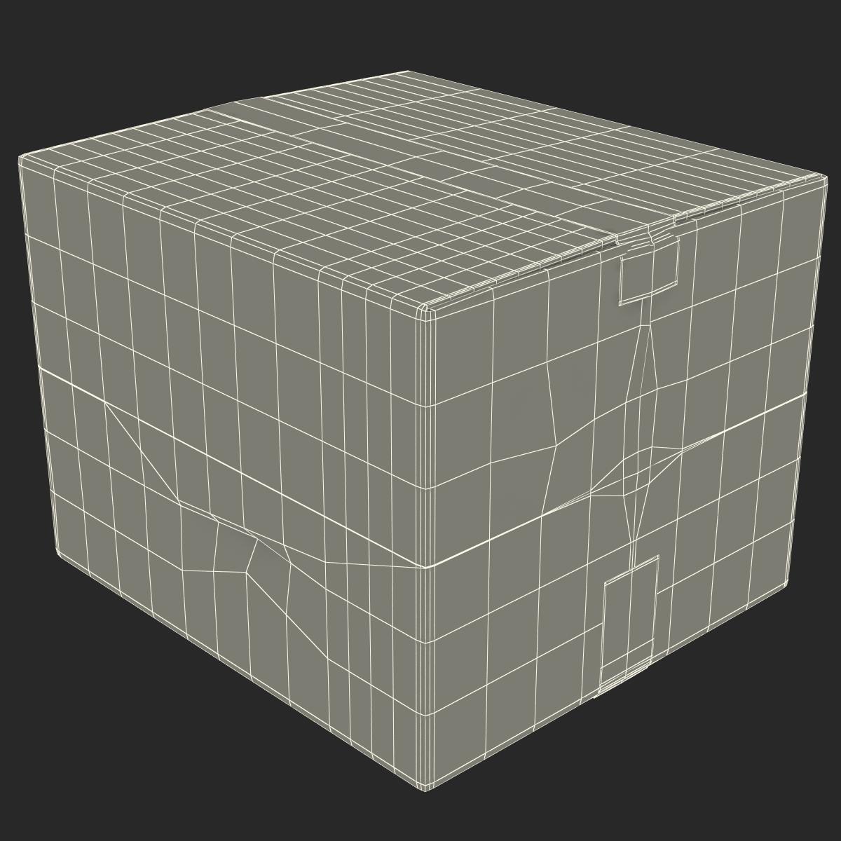 3D model Cardboard Box 2