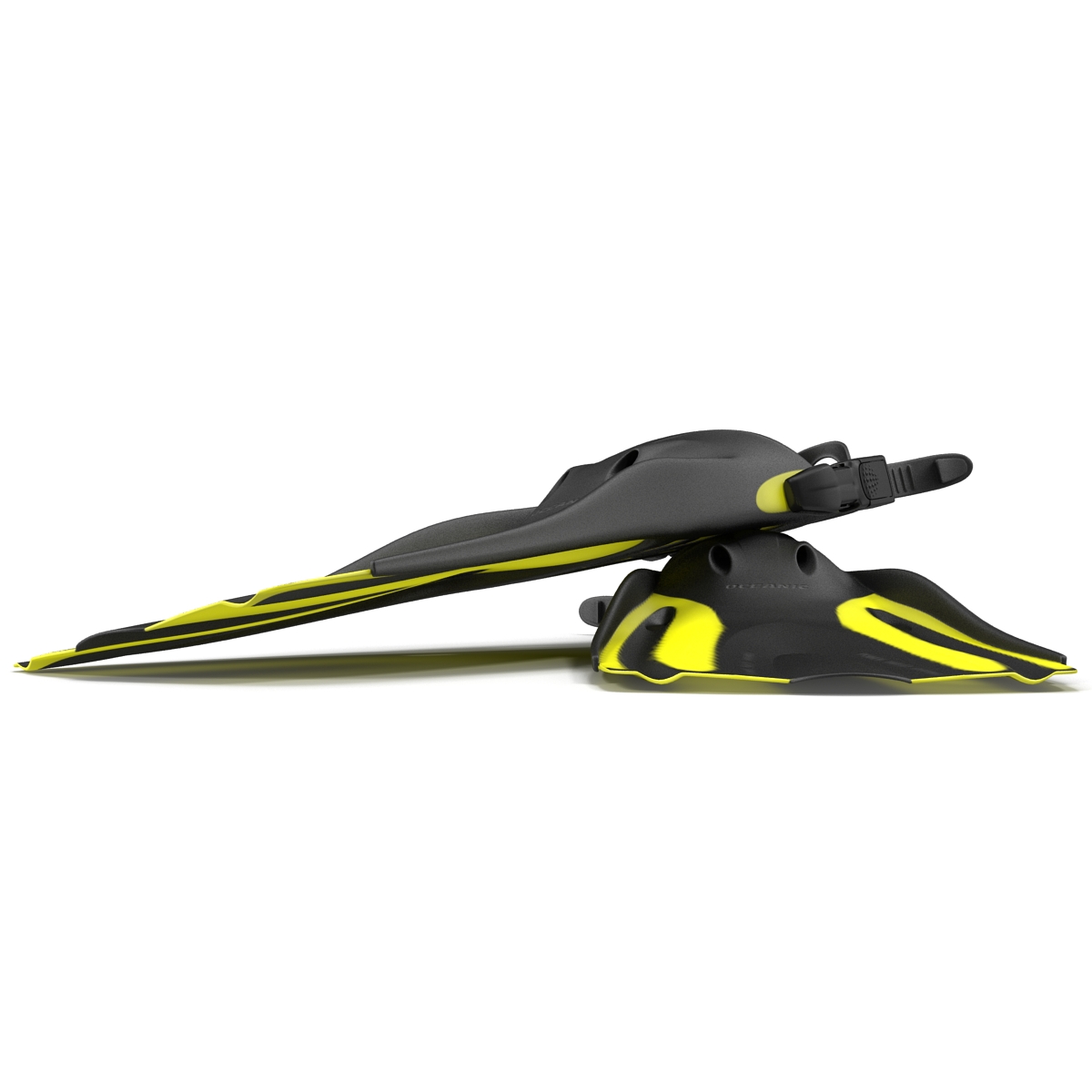 Oceanic Generic Fins Yellow 3D