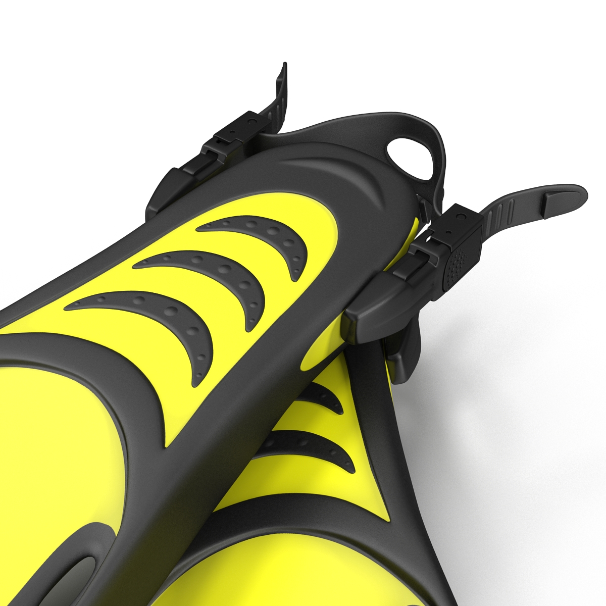 Oceanic Generic Fins Yellow 3D