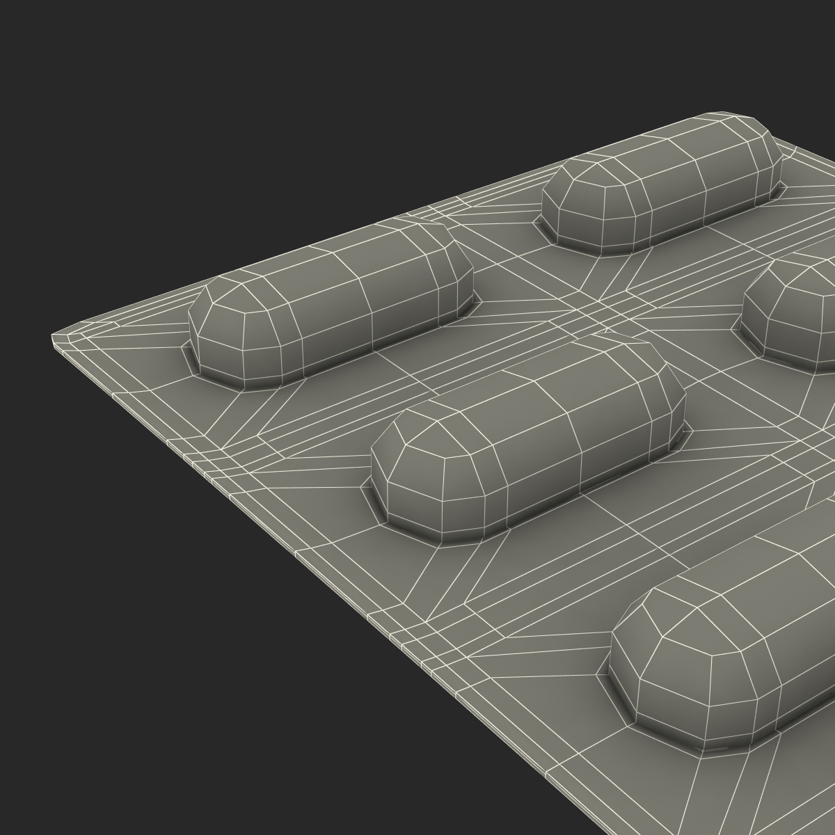3D Capsule Blister Pill Pack Generic model