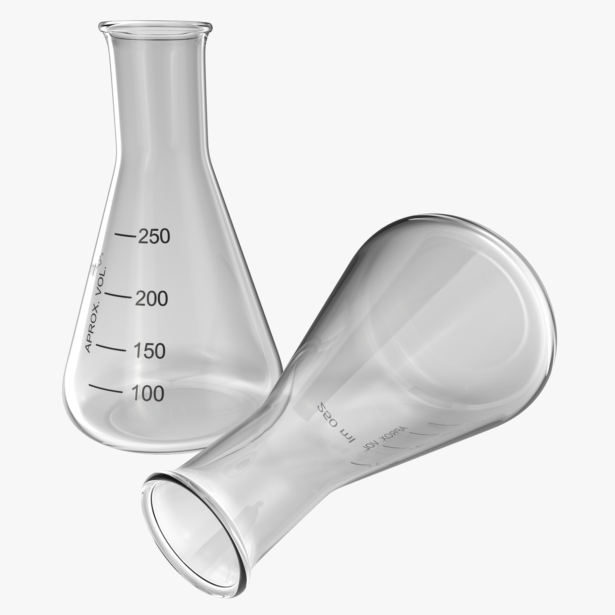 3D model 250 ml Erlenmeyer Flask 2