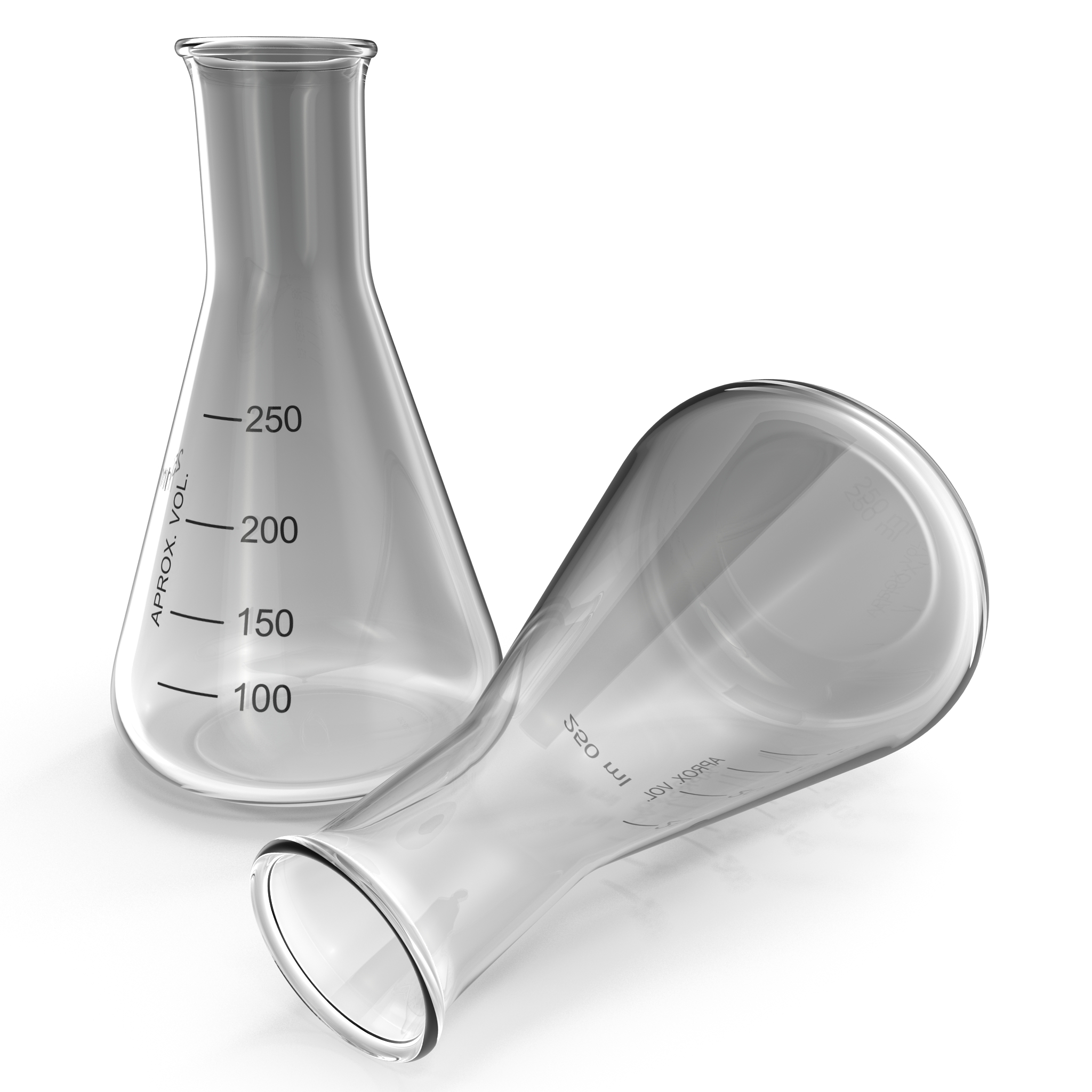 3D model 250 ml Erlenmeyer Flask 2