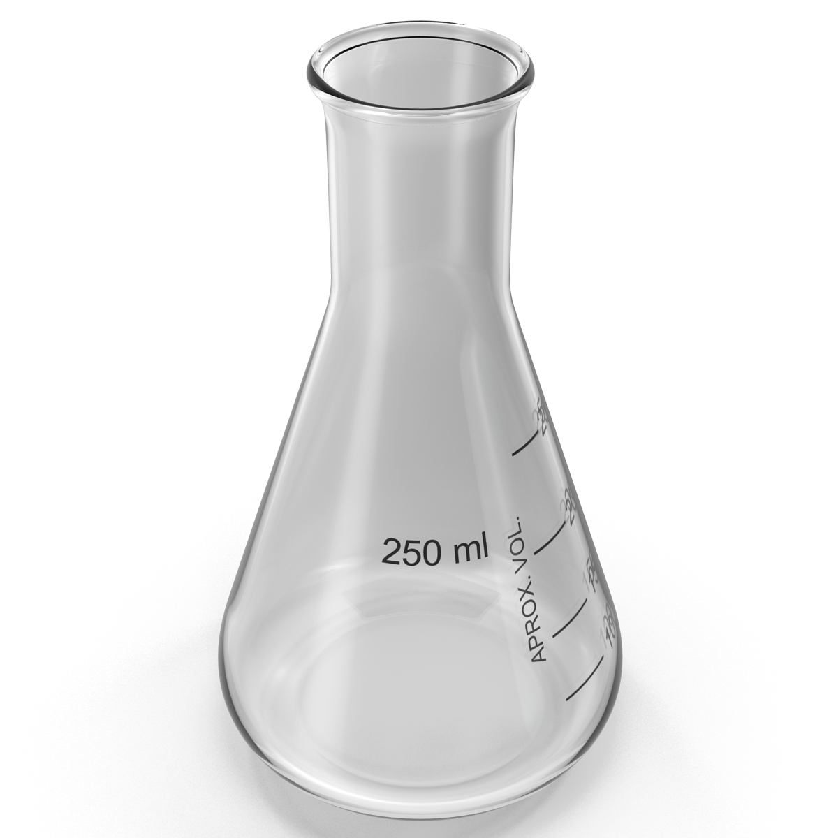 3D model 250 ml Erlenmeyer Flask 2