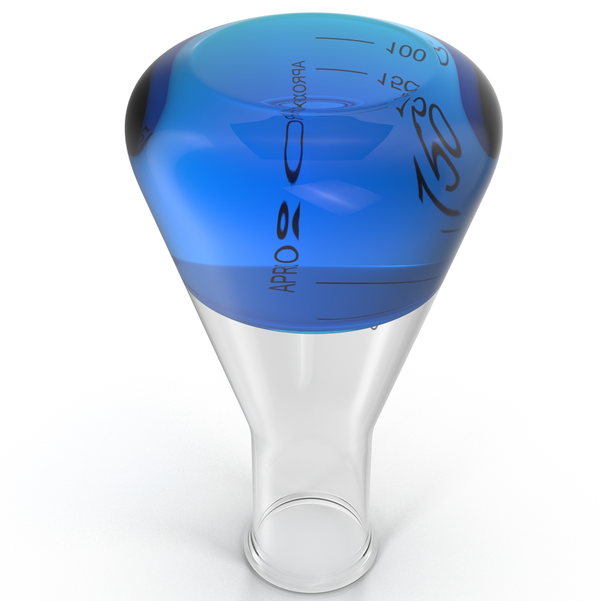 3D 250 ml Erlenmeyer Flask model