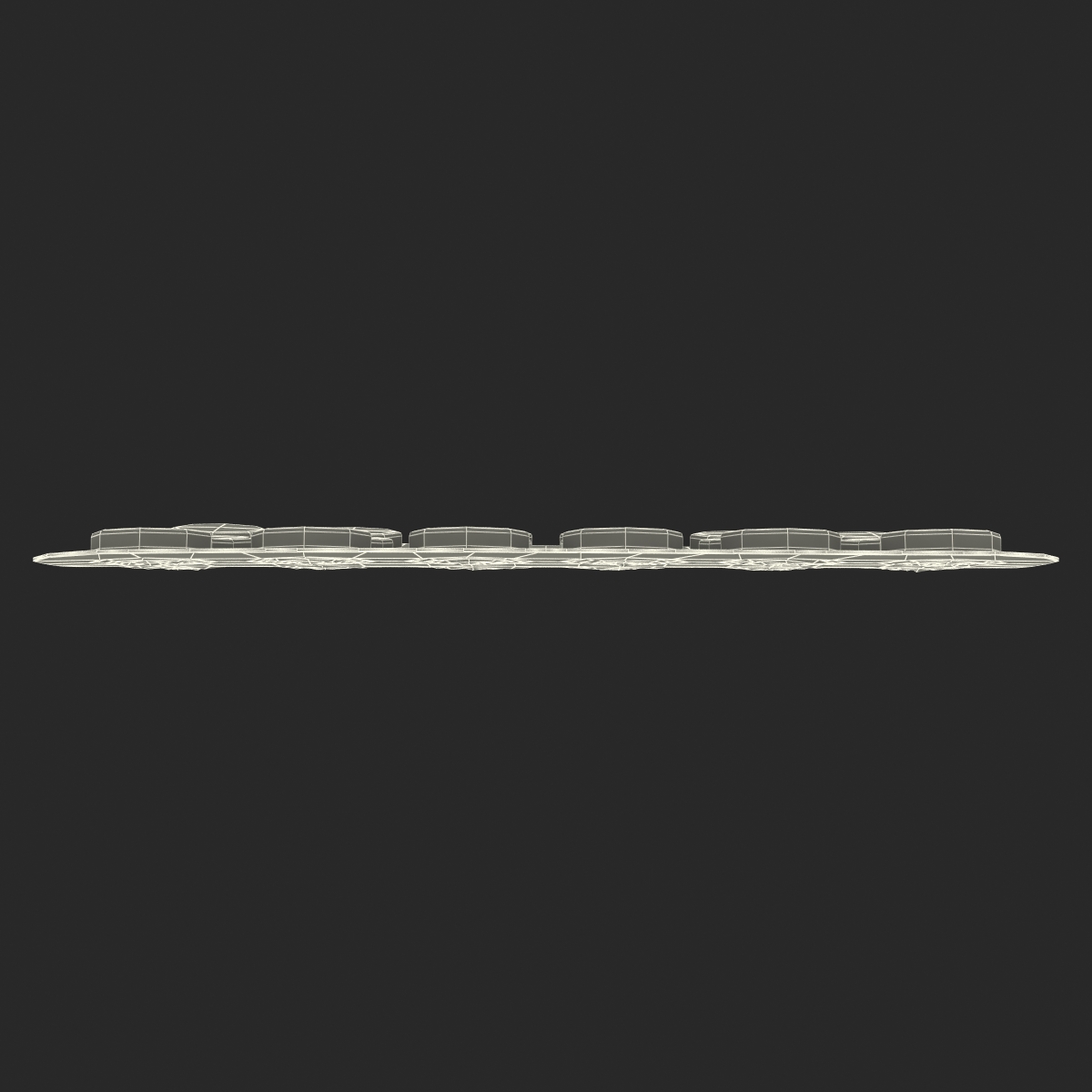 3D Round Pill Blister Pack model