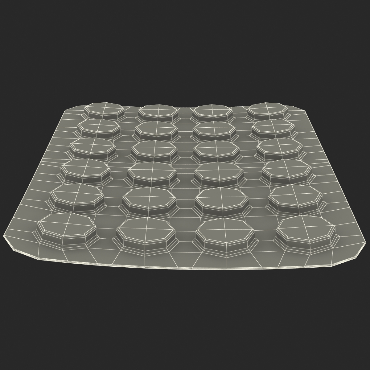 3D Round Pill Blister Pack model