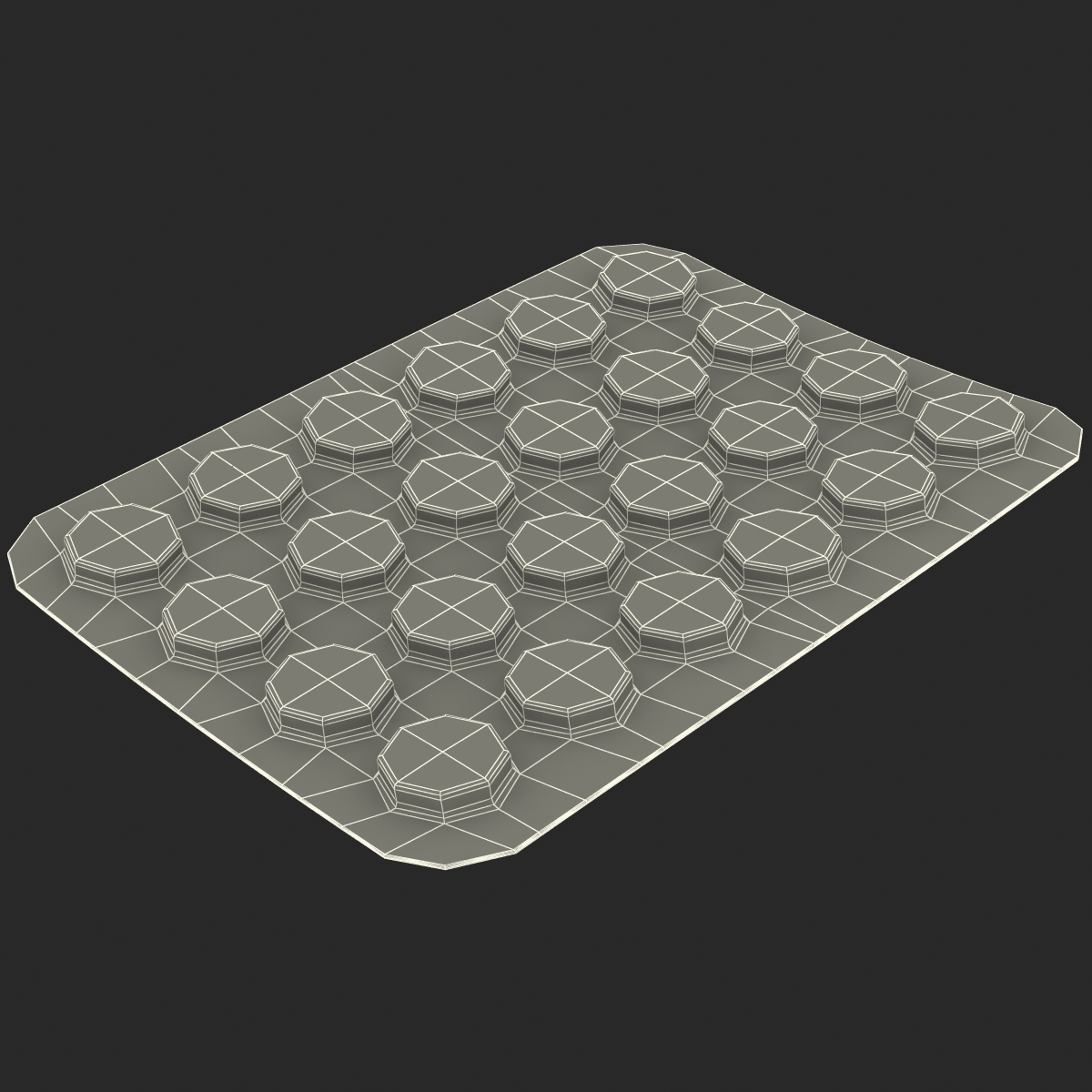 3D Round Pill Blister Pack model