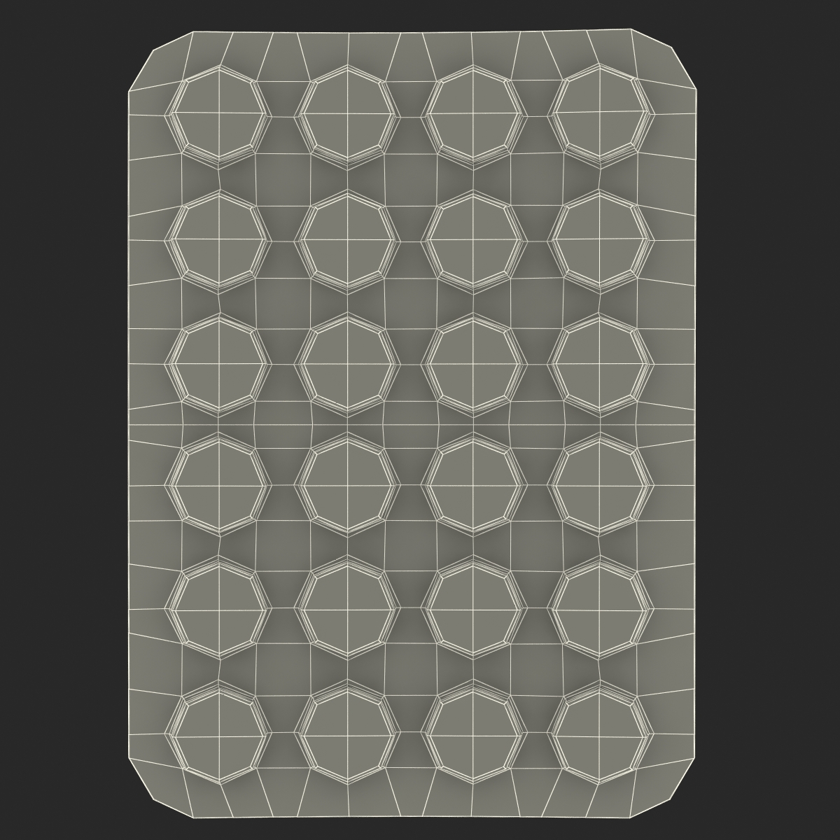 3D Round Pill Blister Pack model