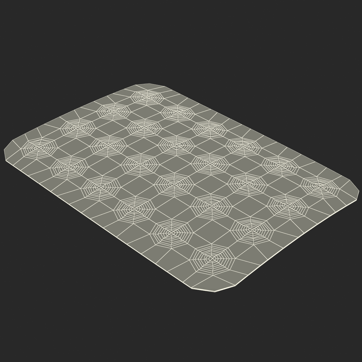 3D Round Pill Blister Pack model