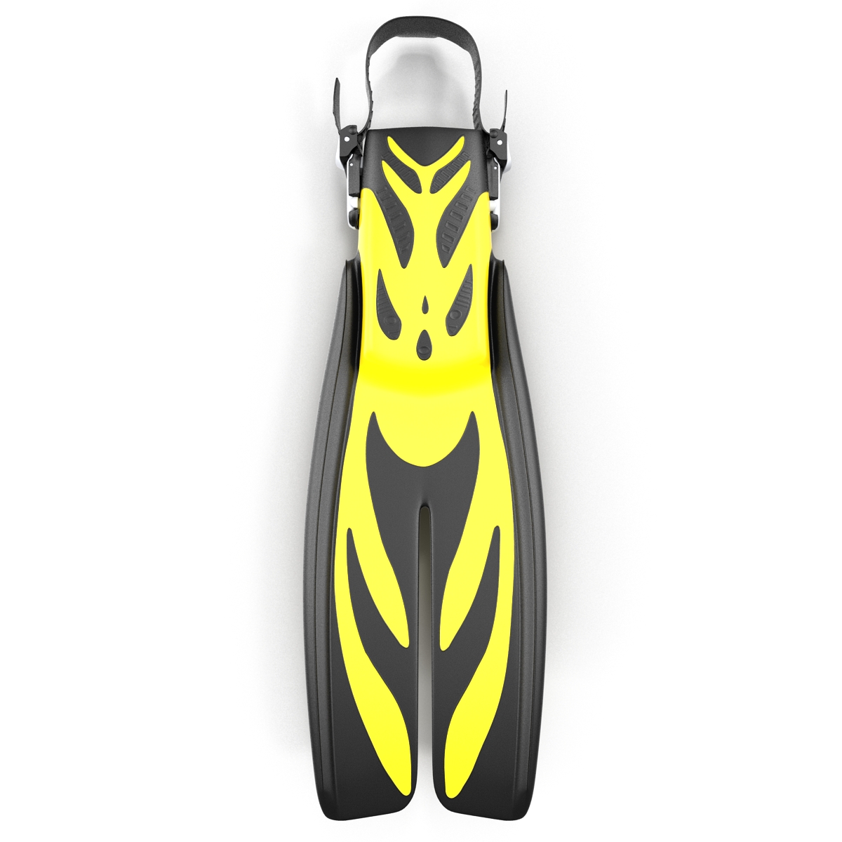 3D Swim Fins 3 Yellow model