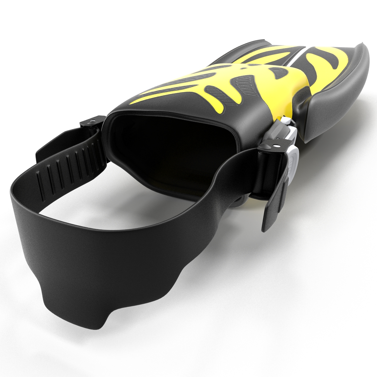 3D Swim Fins 3 Yellow model