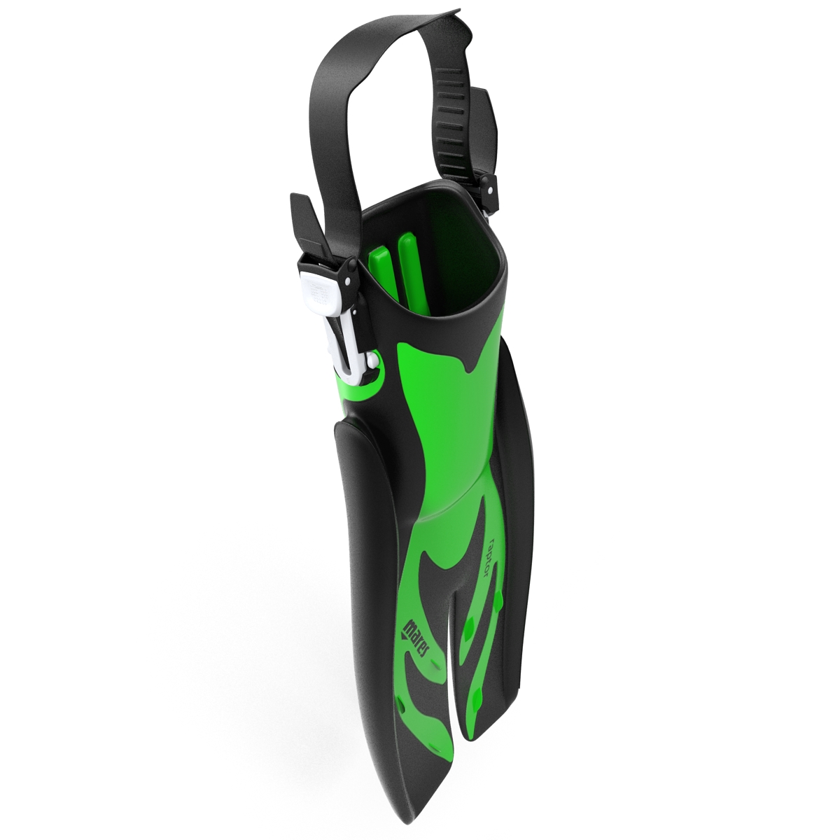 Swim Fins 3 Green 3D