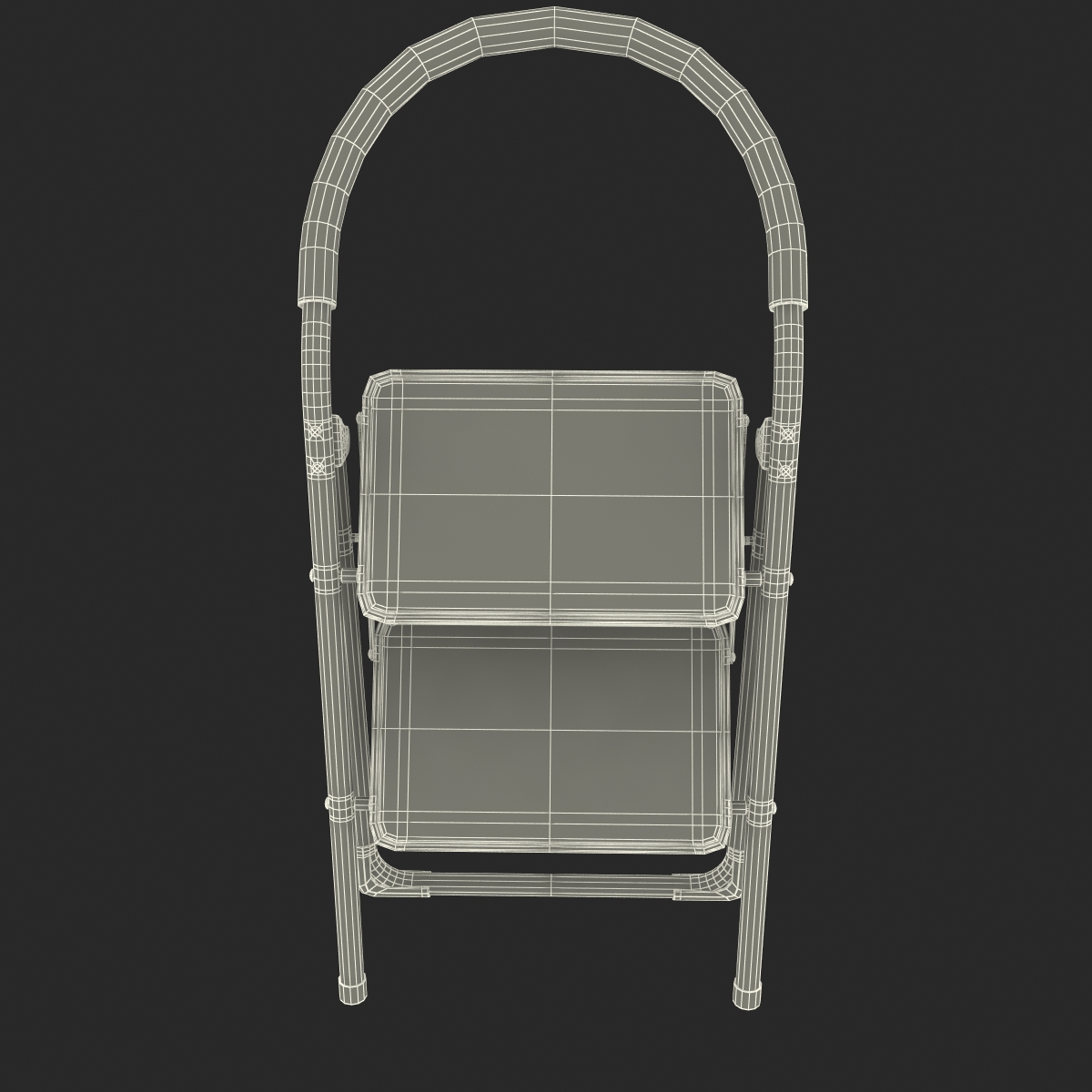 3D model Step Ladder 3 Rigged