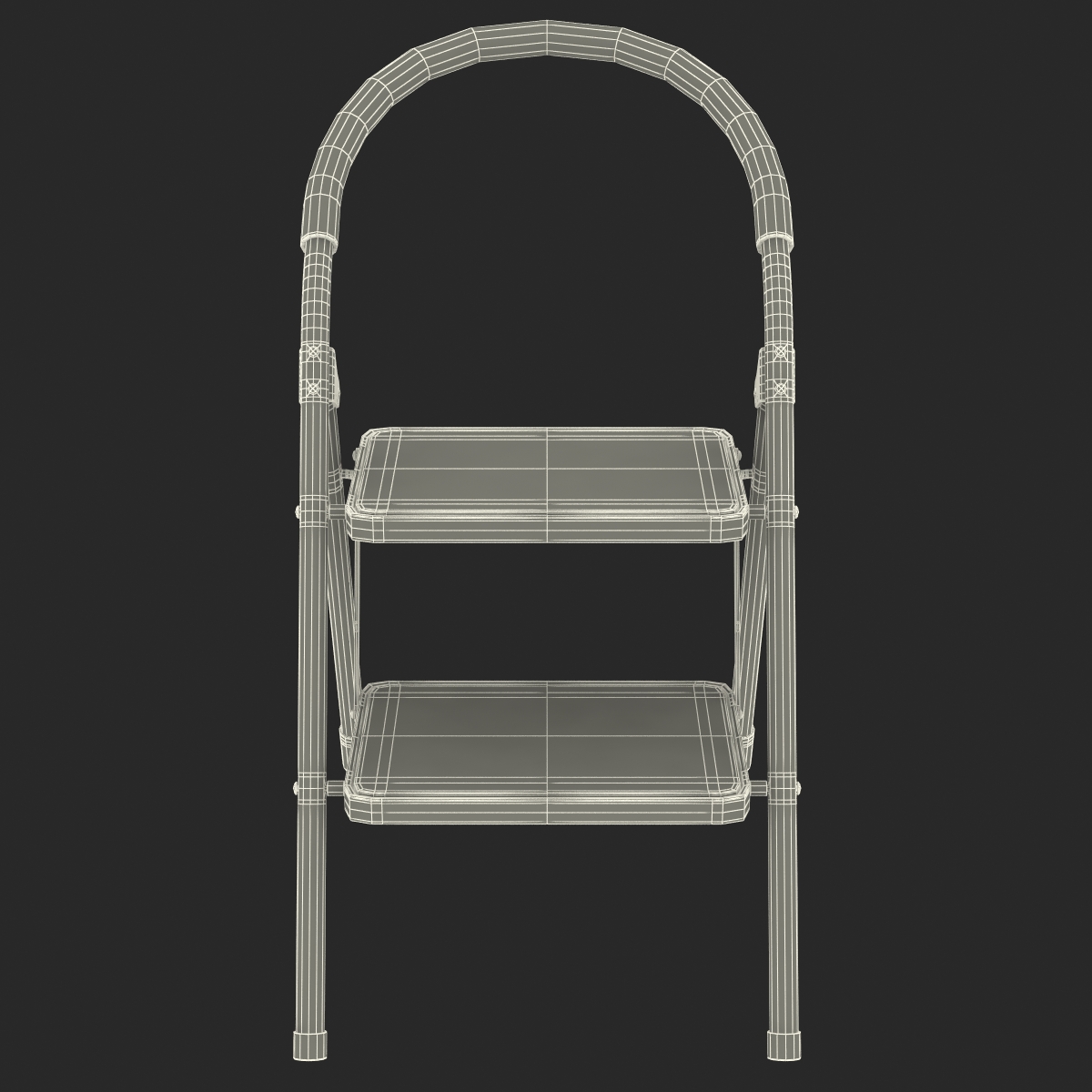 3D model Step Ladder 3 Rigged