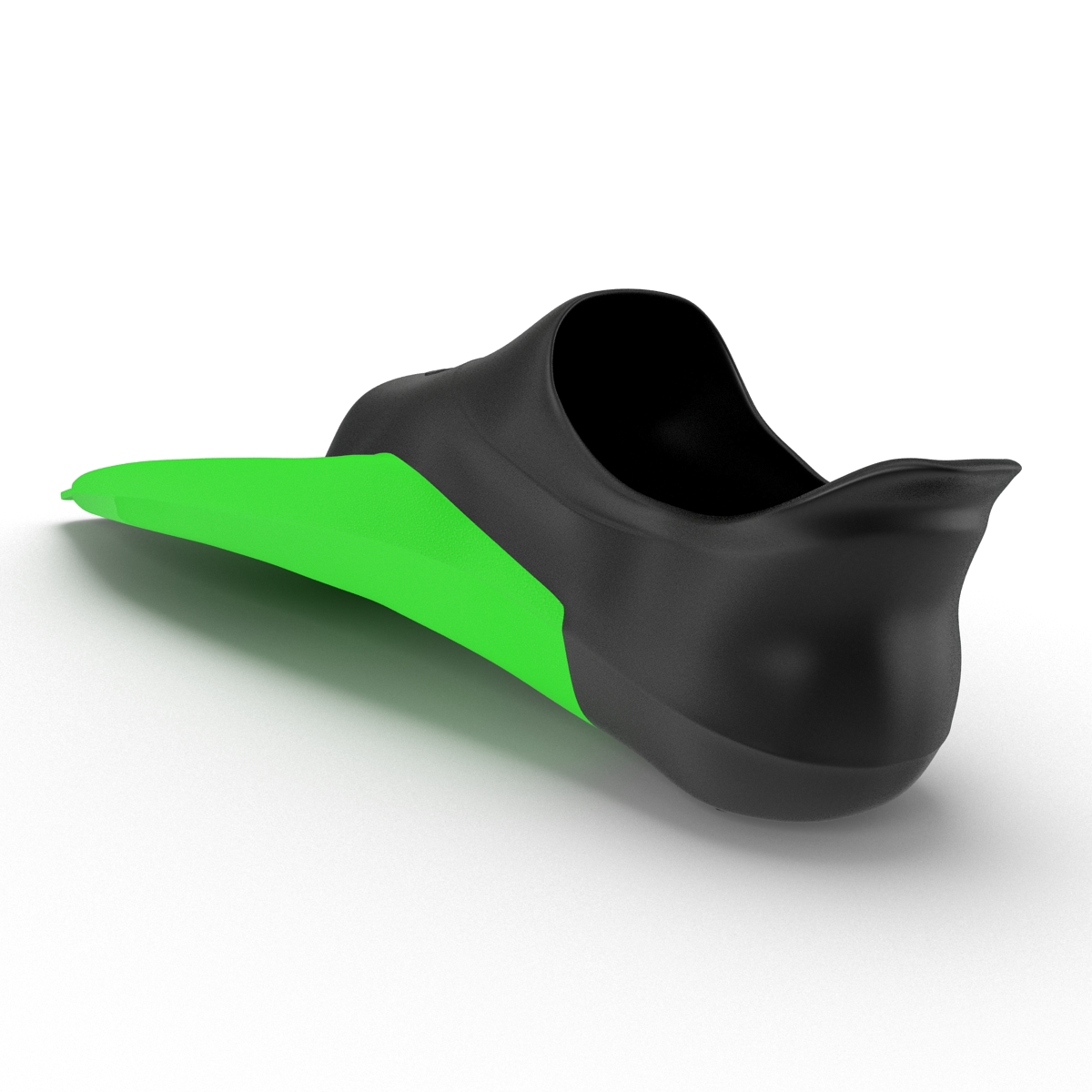 Swim Fins 2 Green 3D