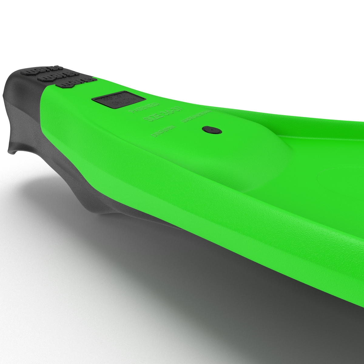 Swim Fins 2 Green 3D