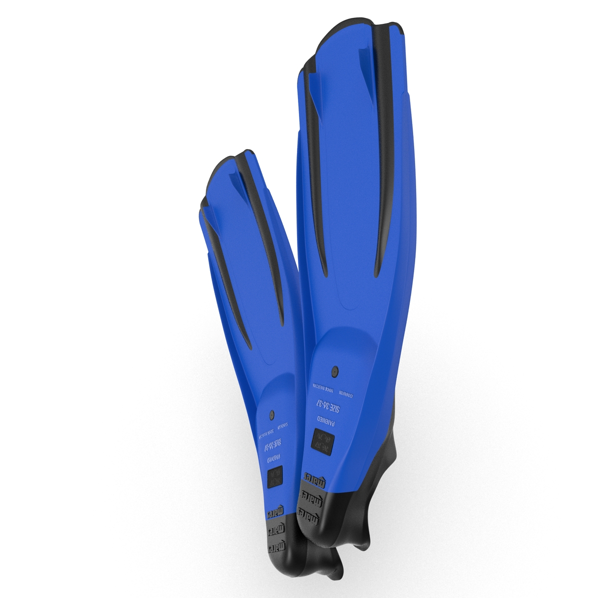 3D Swim Fins 2 Blue