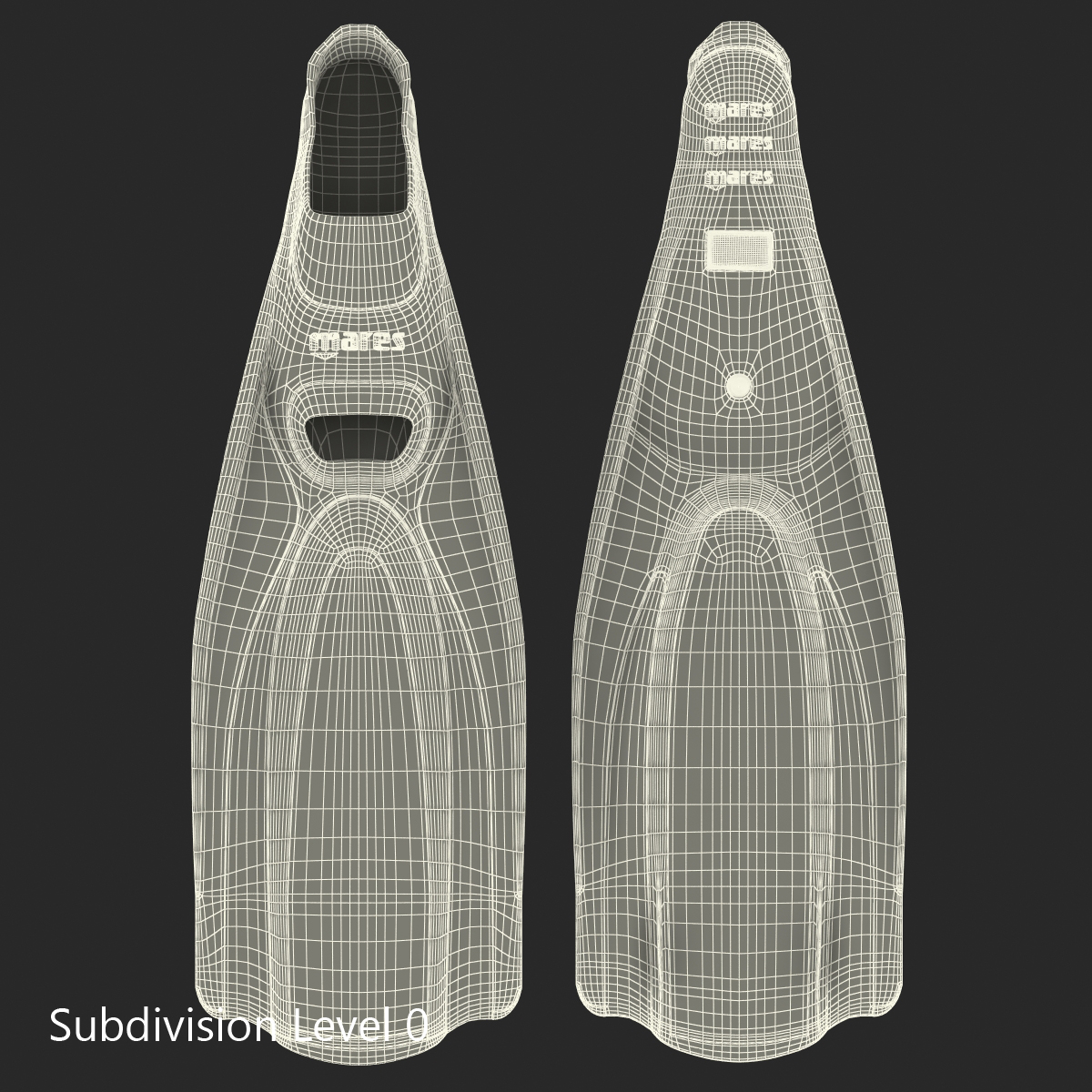 Swim Fins 2 Generic 3D model