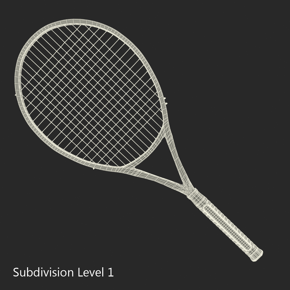 3D Tennis Racket model