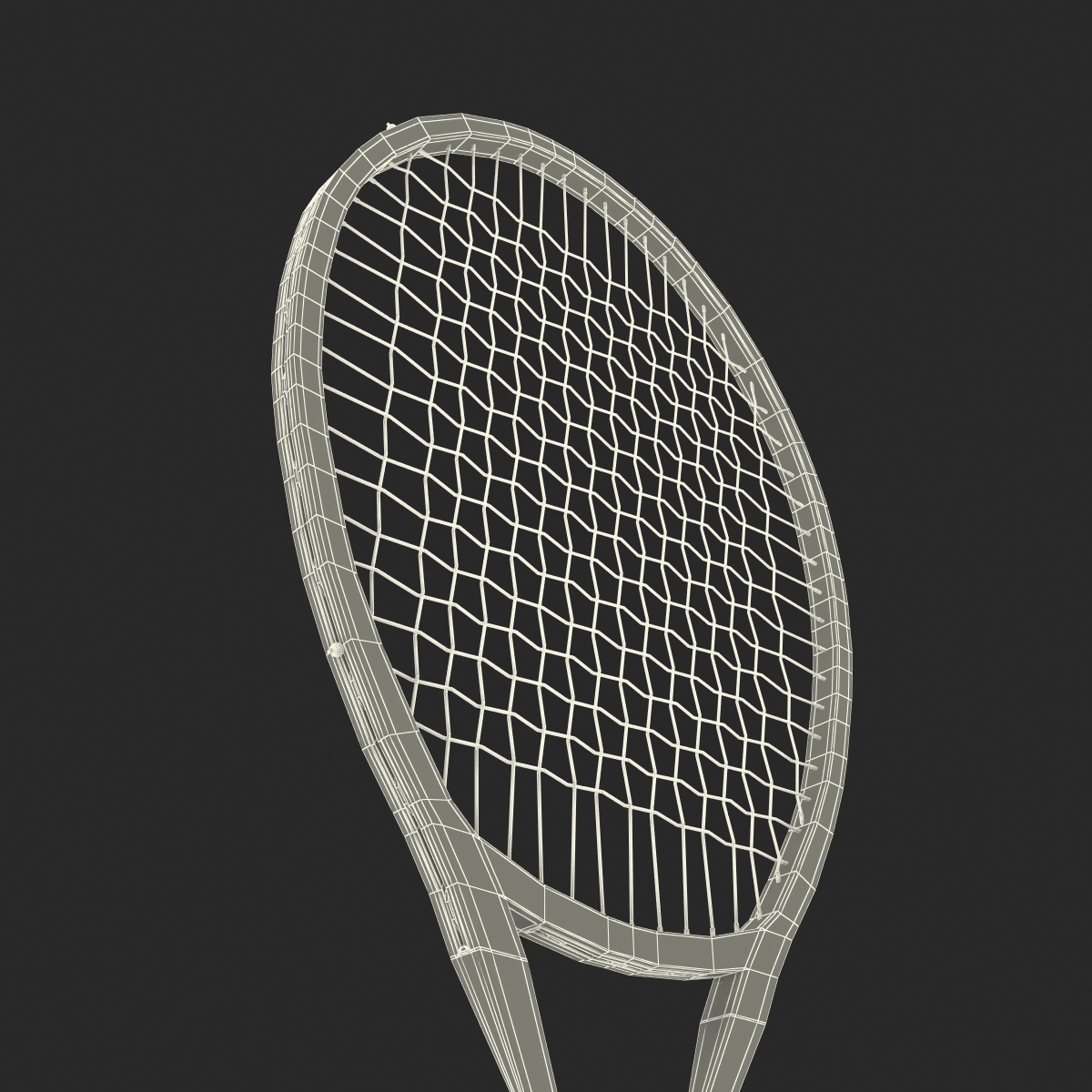 3D Tennis Racket model