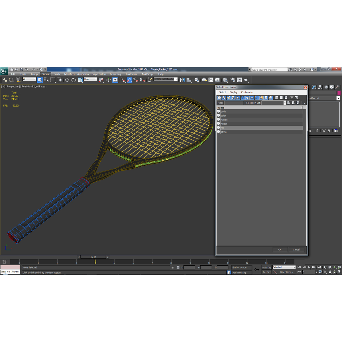 3D Tennis Racket Generic